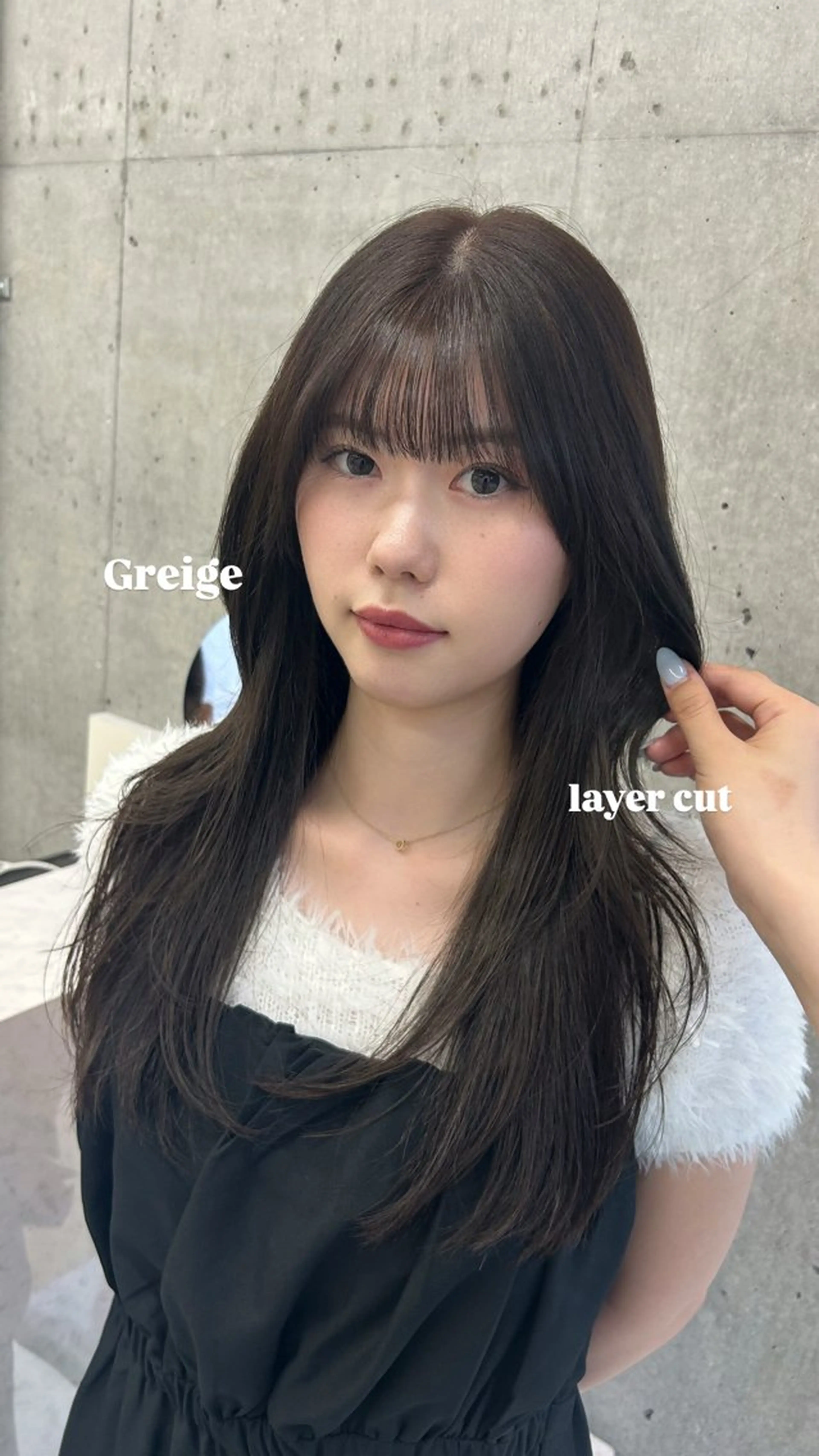 ロング カット ヘアカラー トリートメント LOE所属・LOE Yuuka/42🩵のヘアスタイル