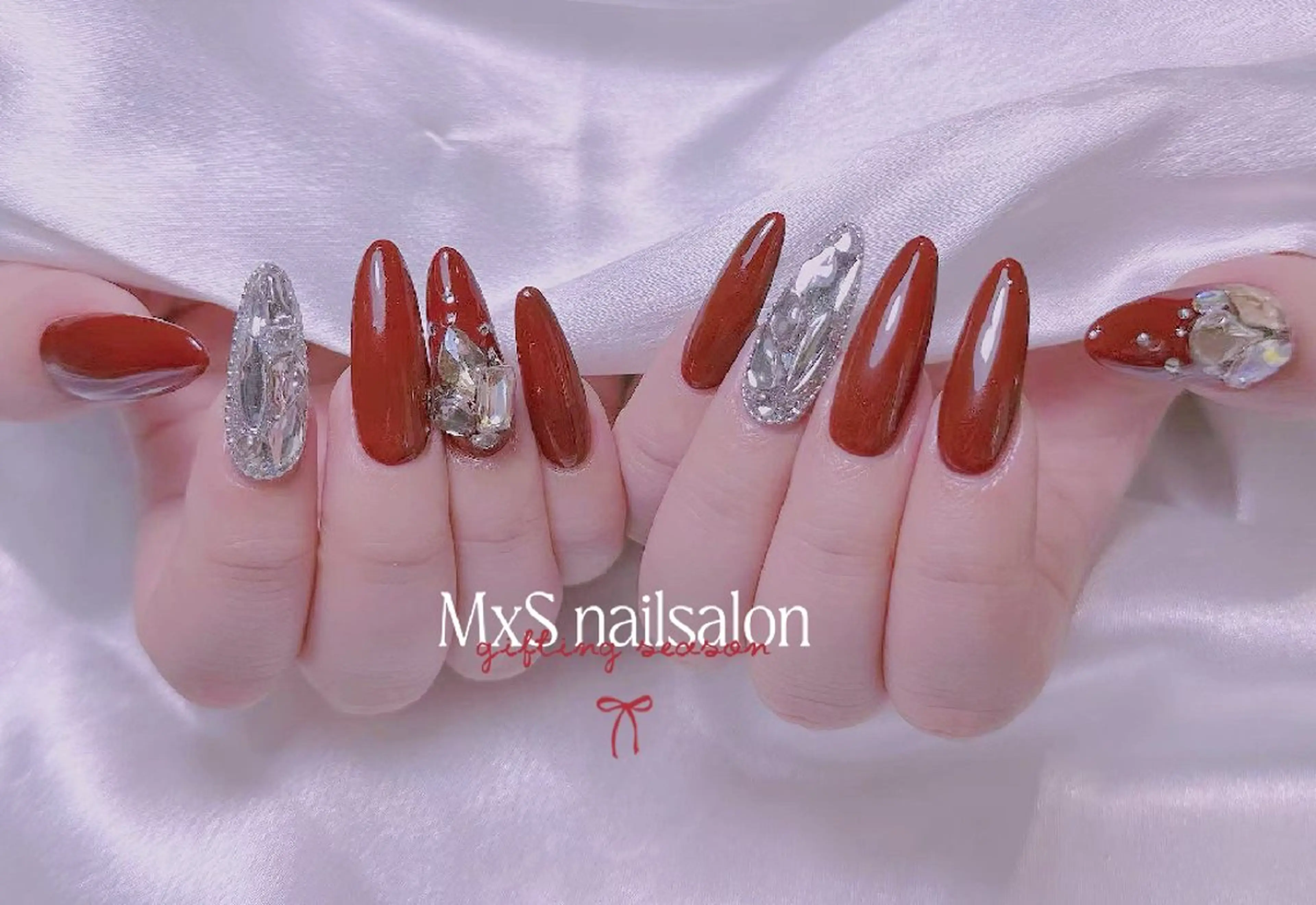 ネイル ハンドネイル ハンドケア MxS Nail(長さだし/フィルイン/マグネット/韓国ネイル/ワンホンネイル/ワンカラー)所属・MxS リィリィのネイルデザイン