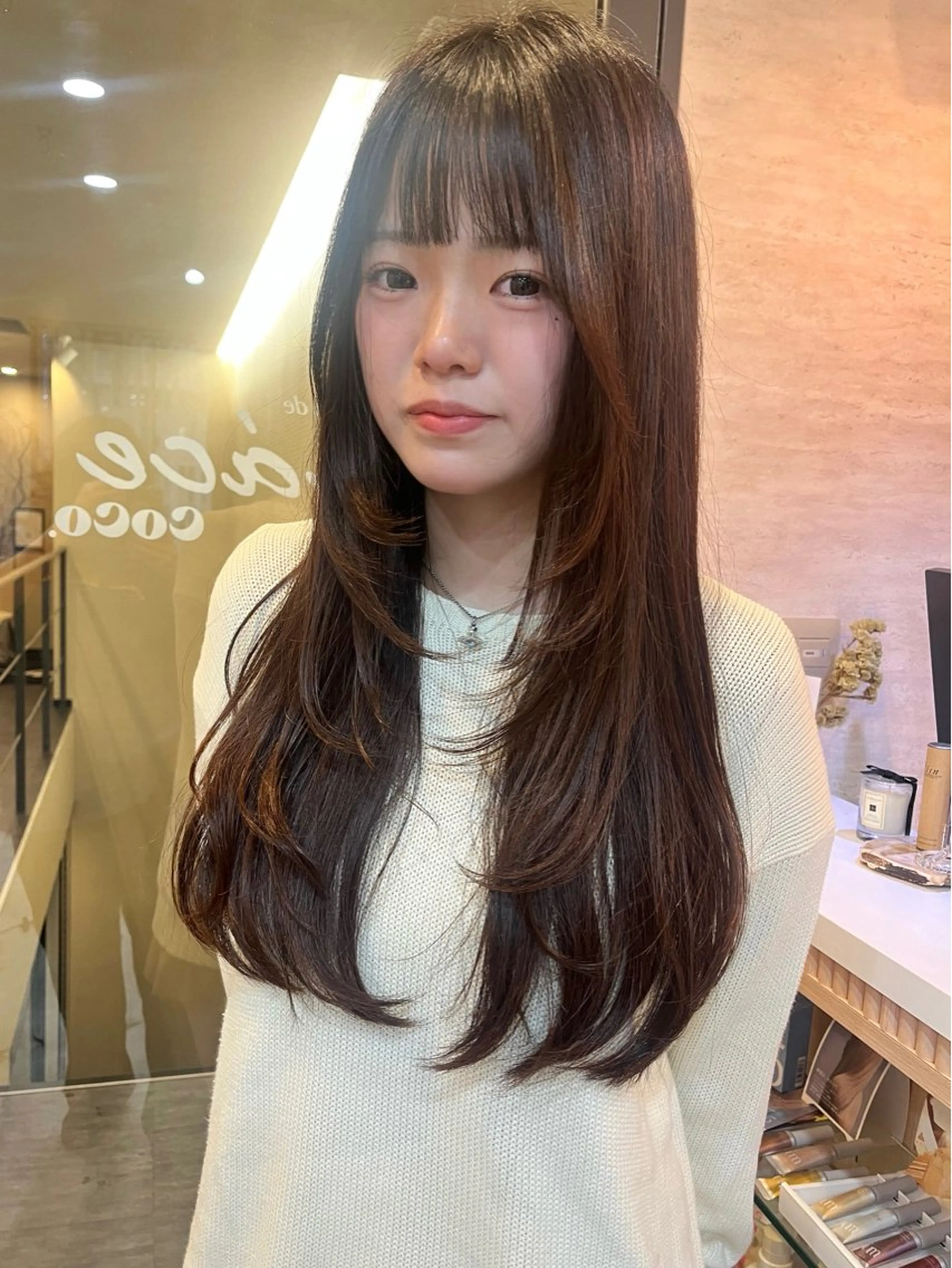 ロング ハイレイヤー レイヤーカット ロング レイヤー/暖色/ 髪質改善/永礼芳果のヘアスタイル