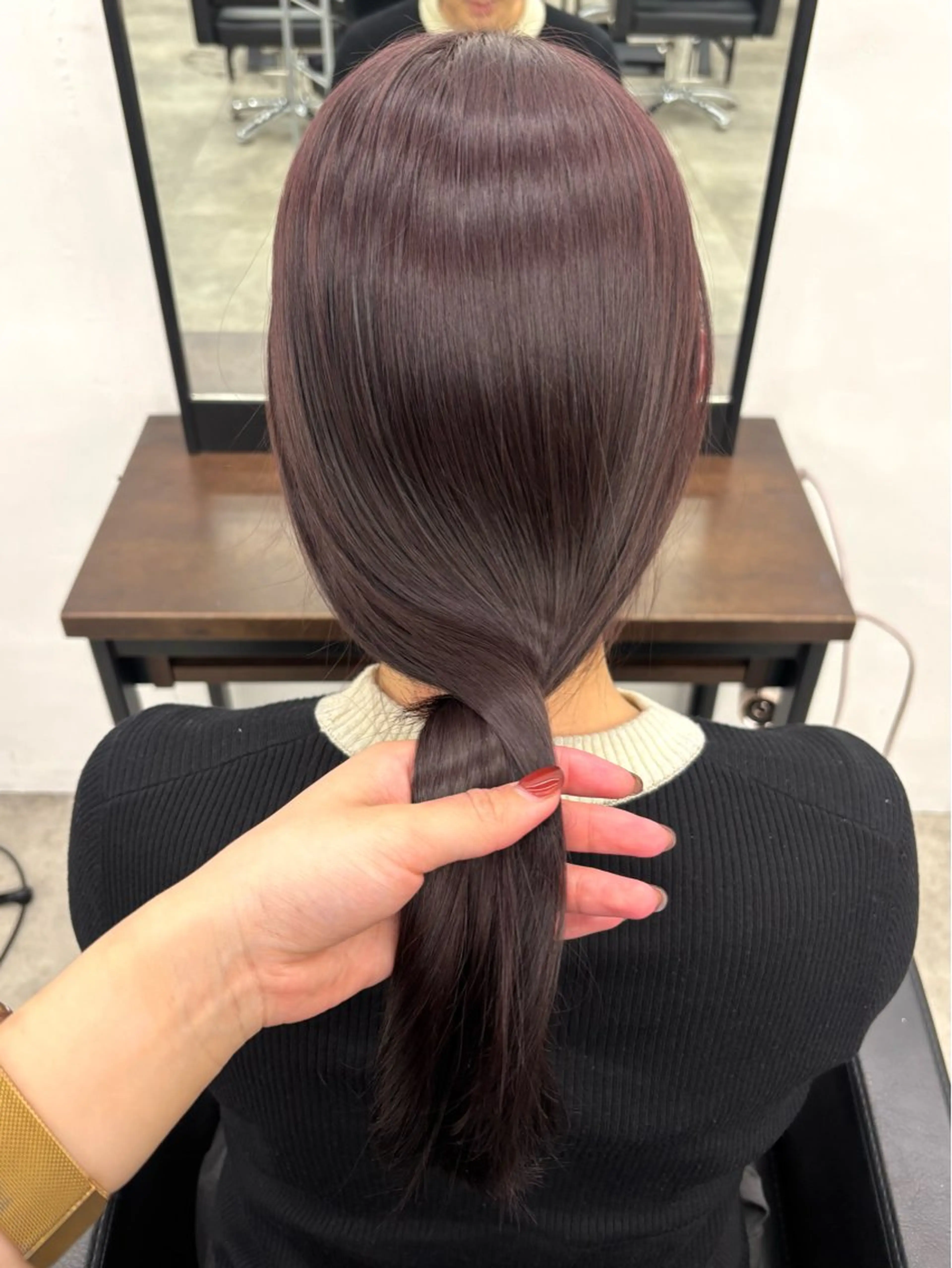 ロング カラー ヘアカラー トリートメント 暖色🍇/透明感/ 髪質改善/YUIKOのヘアスタイル