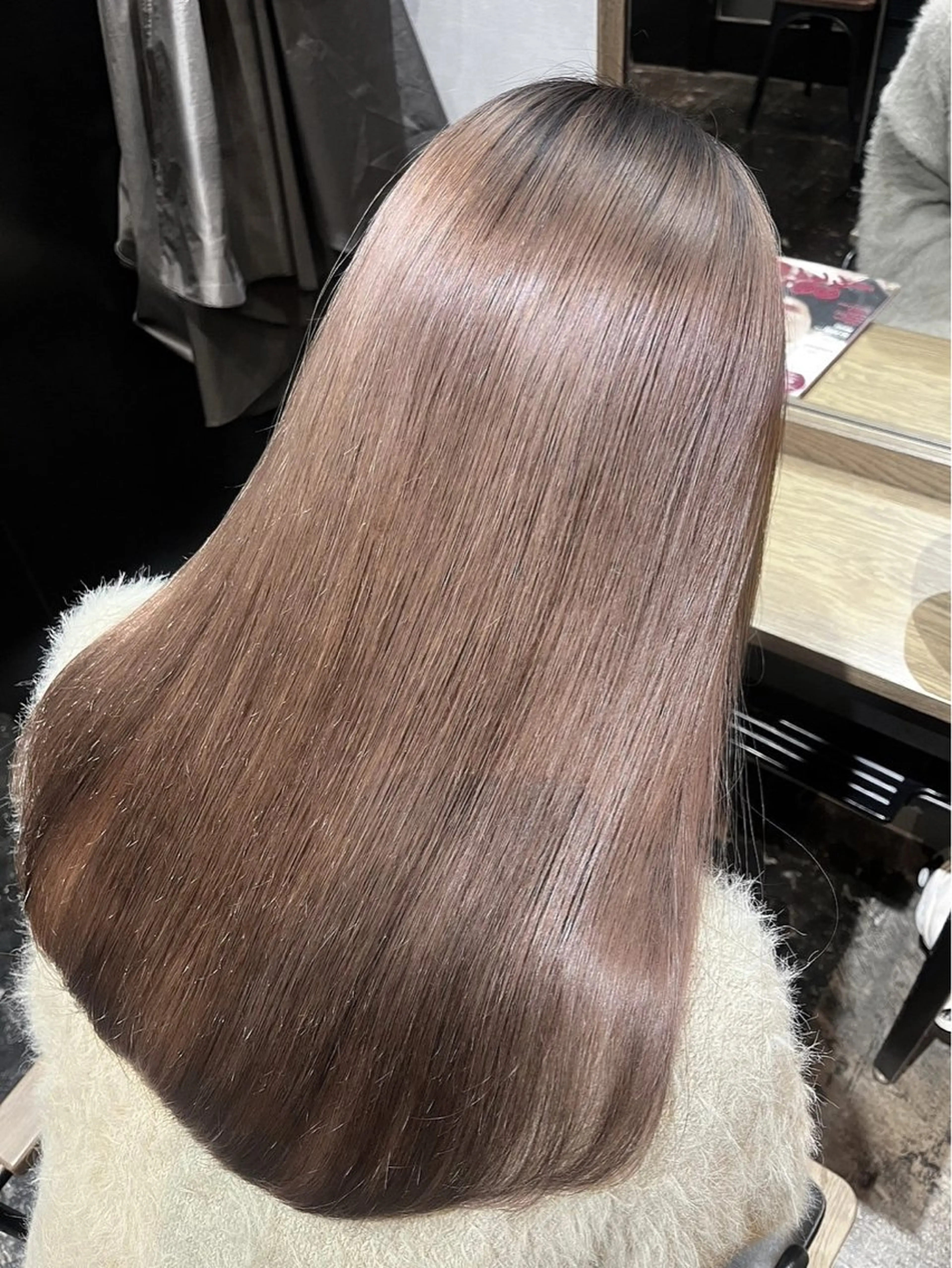 ロング カラー バレイヤージュ ブリーチ ブラウンカラー ケアブリーチ 透明感カラー カット ヘアカラー トリートメント ハイトーン/韓国風/ 艶髪/吉祥寺のヘアスタイル