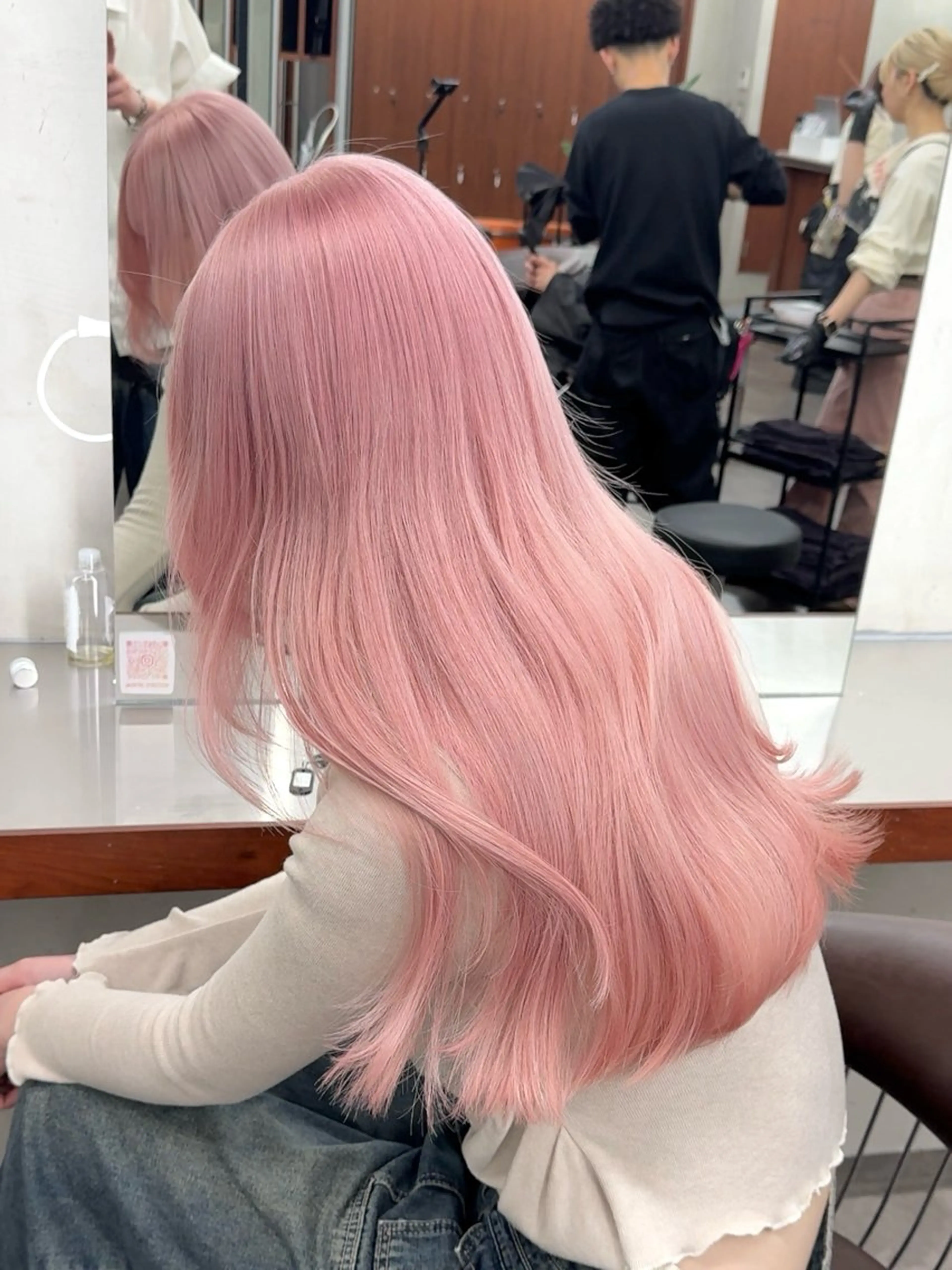 ロング カラー アッシュ ベージュカラー ブリーチ ケアブリーチ ダブルカラー カット ヘアカラー トリートメント nico TOKYO 渋谷所属・ブリーチ　ハイトーン 特化🌈フジタハルキのヘアスタイル