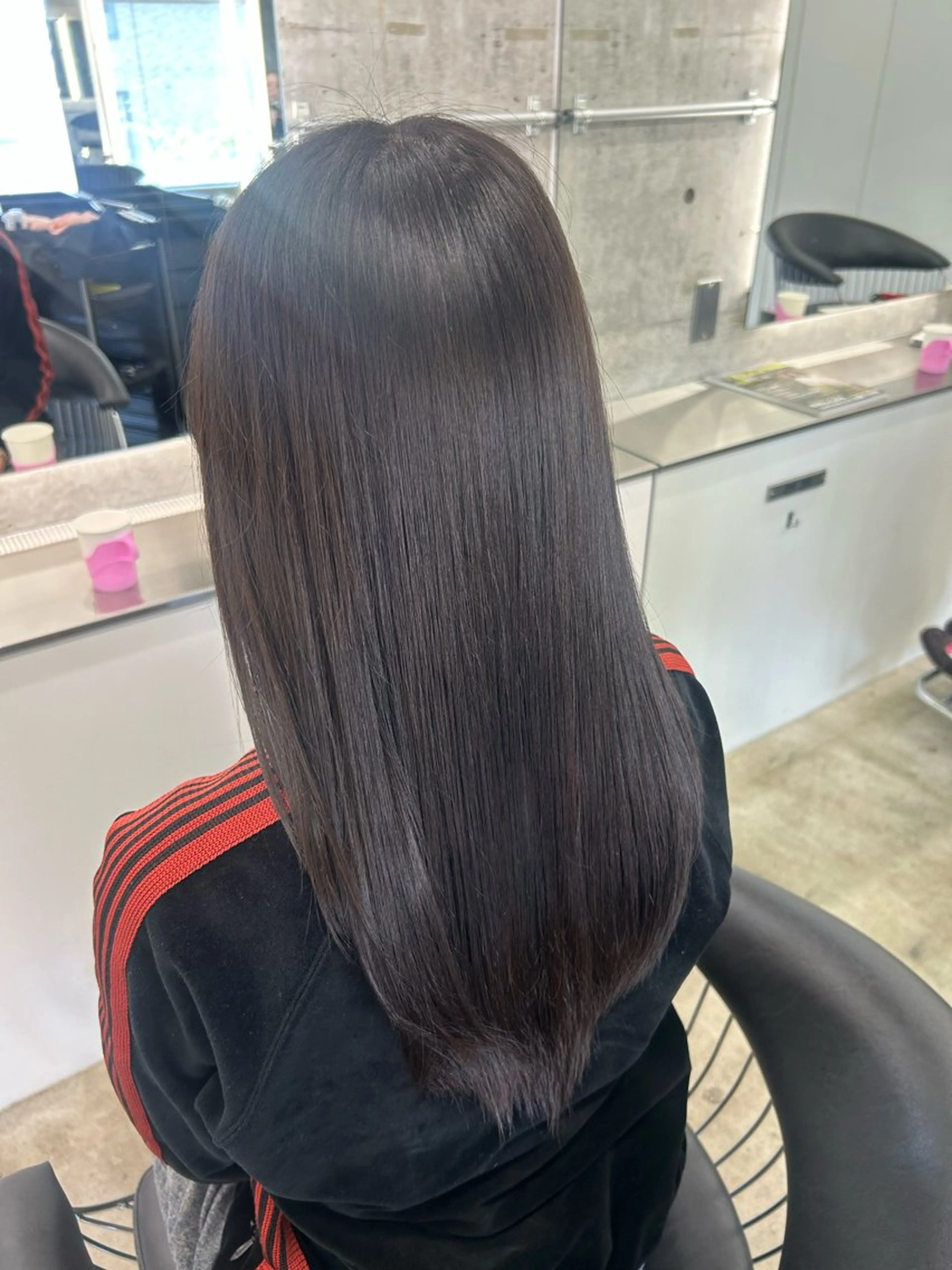 セミロング ボブ ハイライト 髪質改善 Lond Lūna所属・みく/韓国風艶カラー /透明感カラーのヘアスタイル