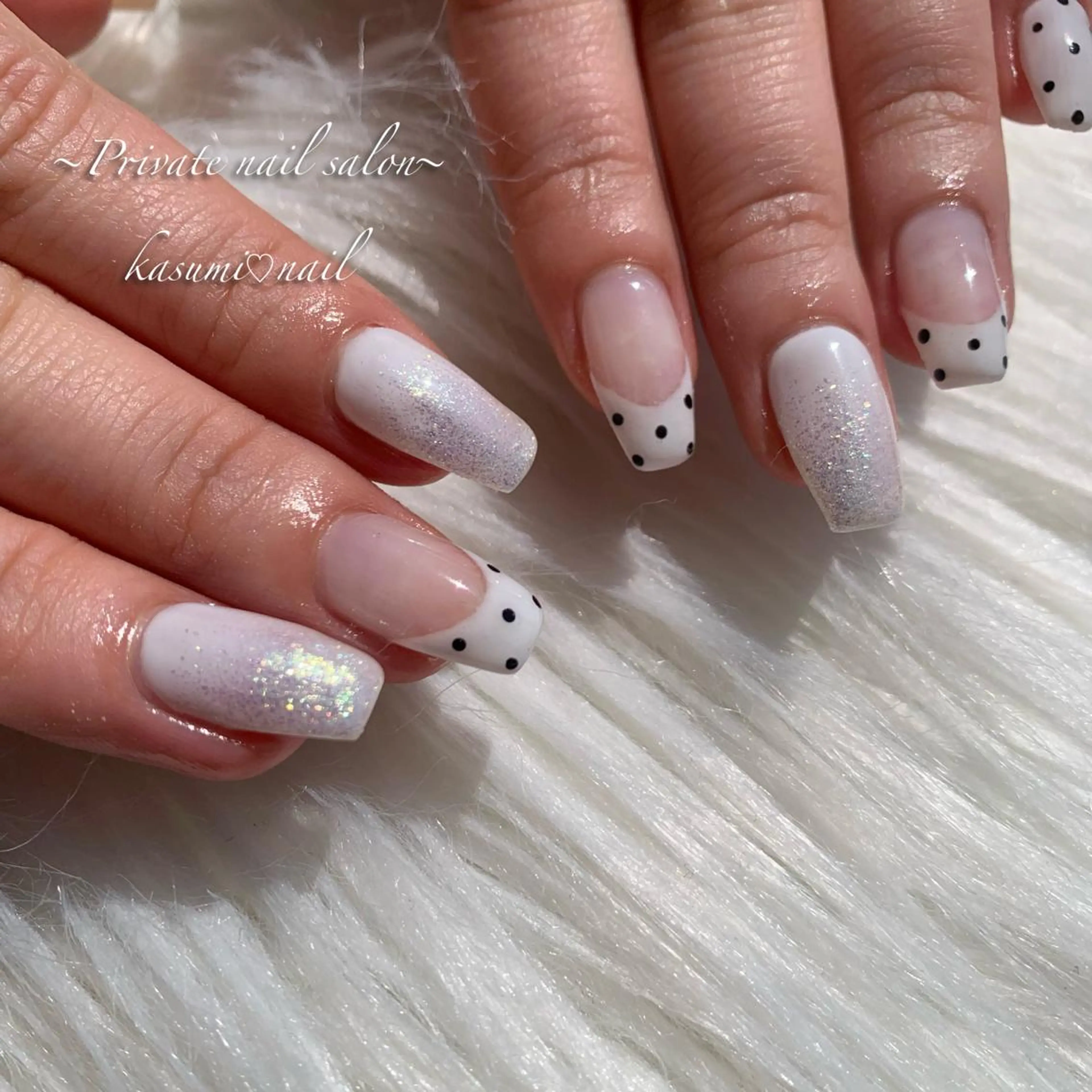 ネイル アートネイル ラメ(グリッター) マグネットネイル ミラーネイル 持ち込み KASUMI♡ Nailのネイルデザイン