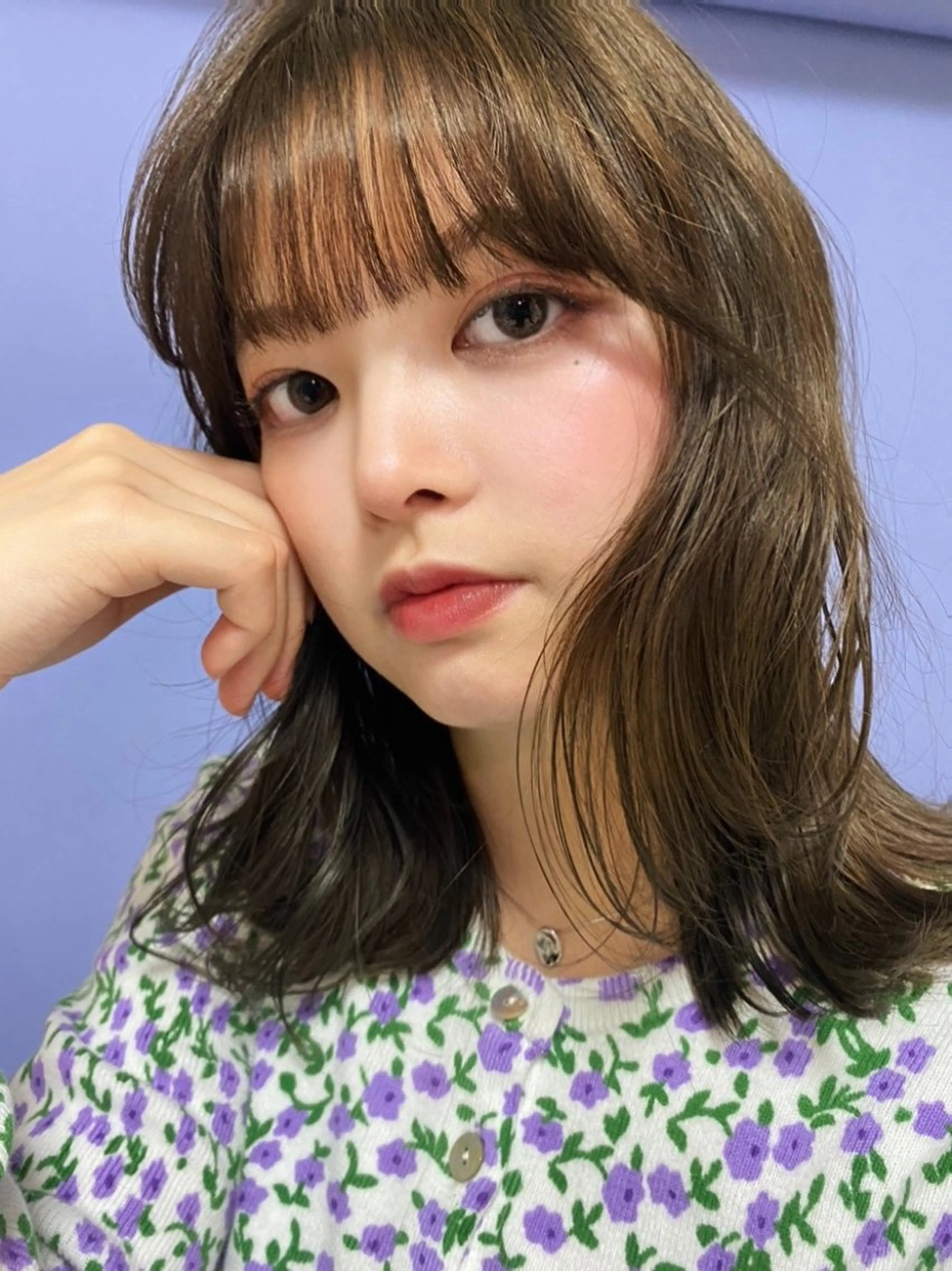 カラー AO所属・RISAKO 艶髪モテヘア🎀府中のヘアスタイル