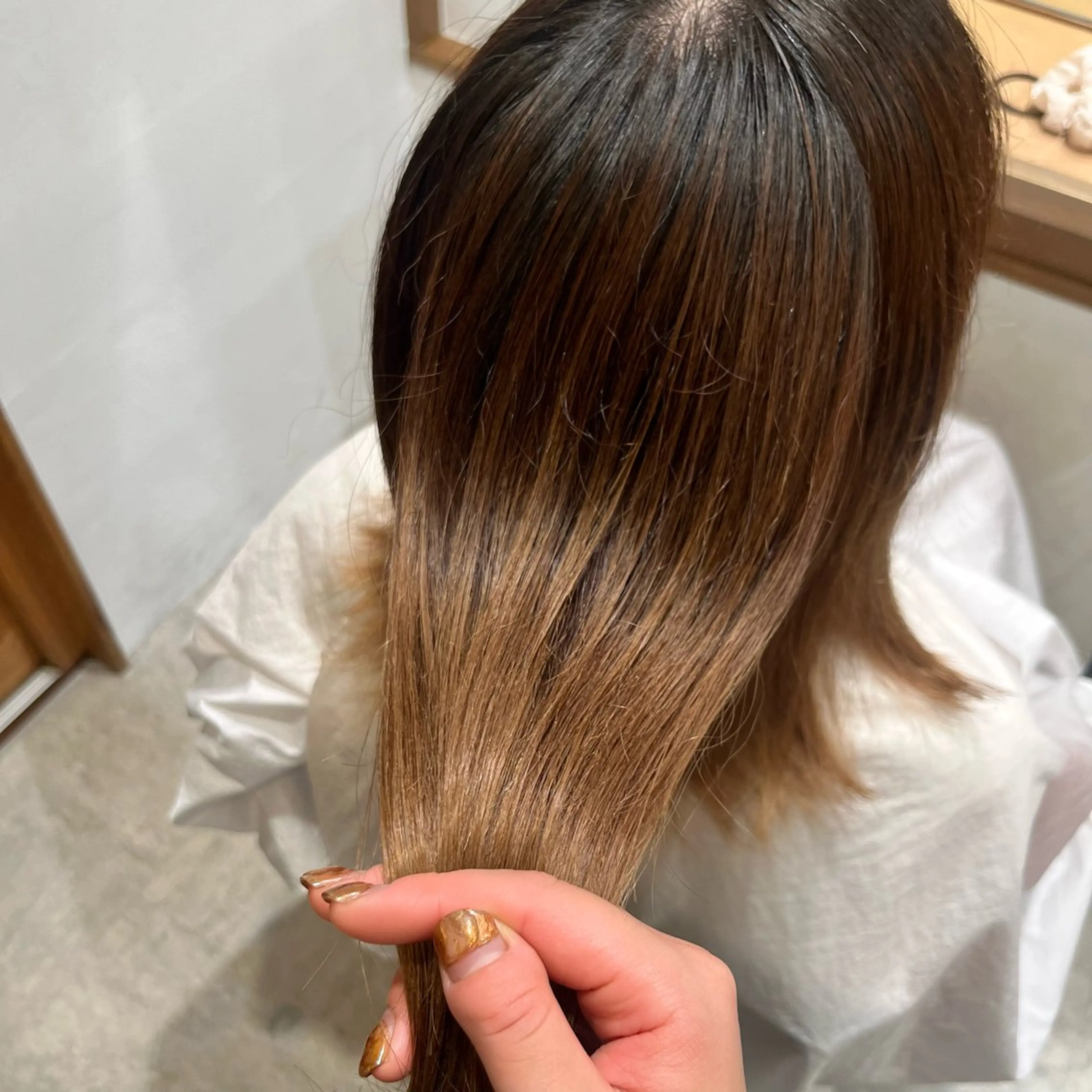 ミディアム カラー ヘアアレンジ トリートメント トリートメント 無料カットモデル‪✨ ✂️Nanami🌷のヘアスタイル