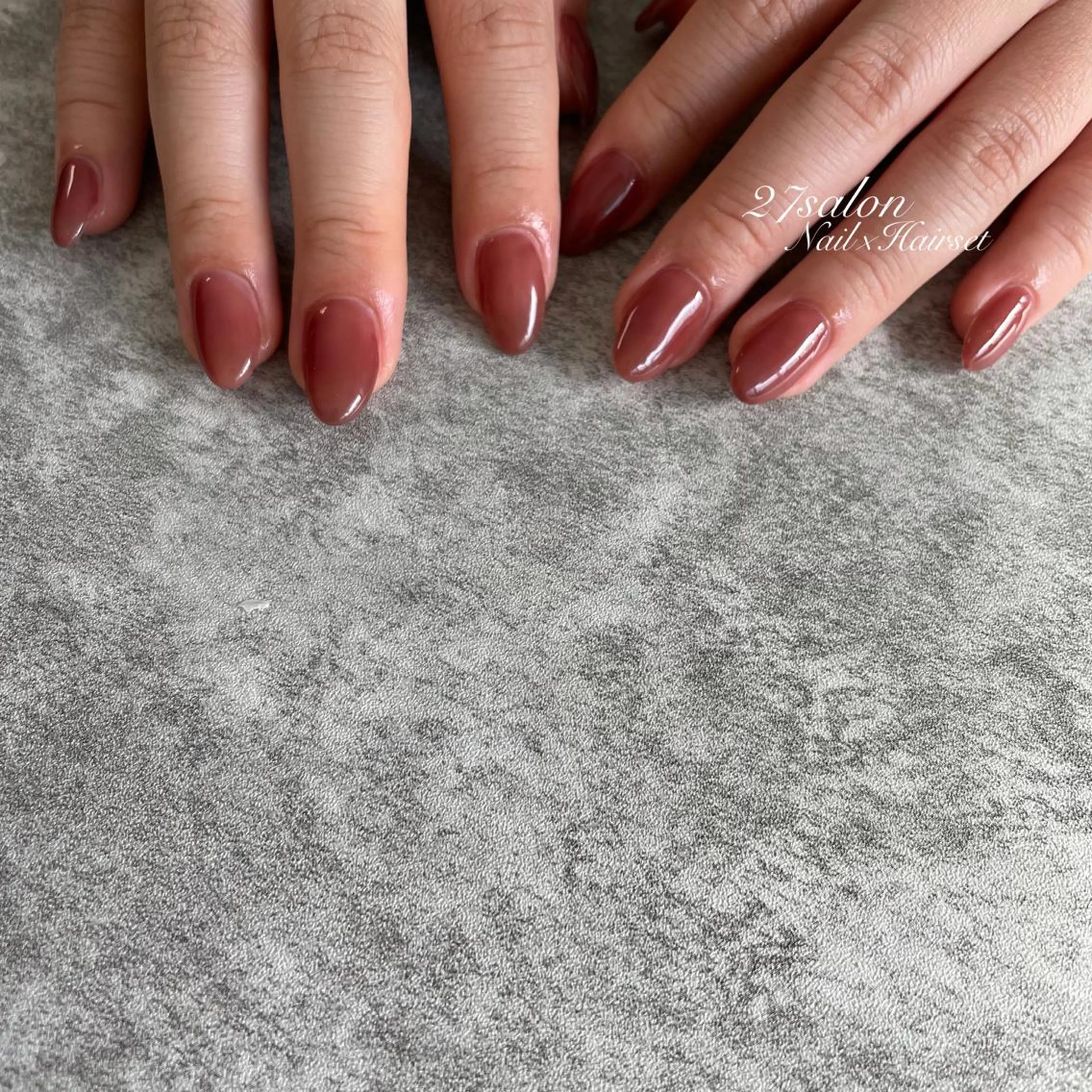 ネイル ワンカラーネイル 27salon yuinaのネイルデザイン