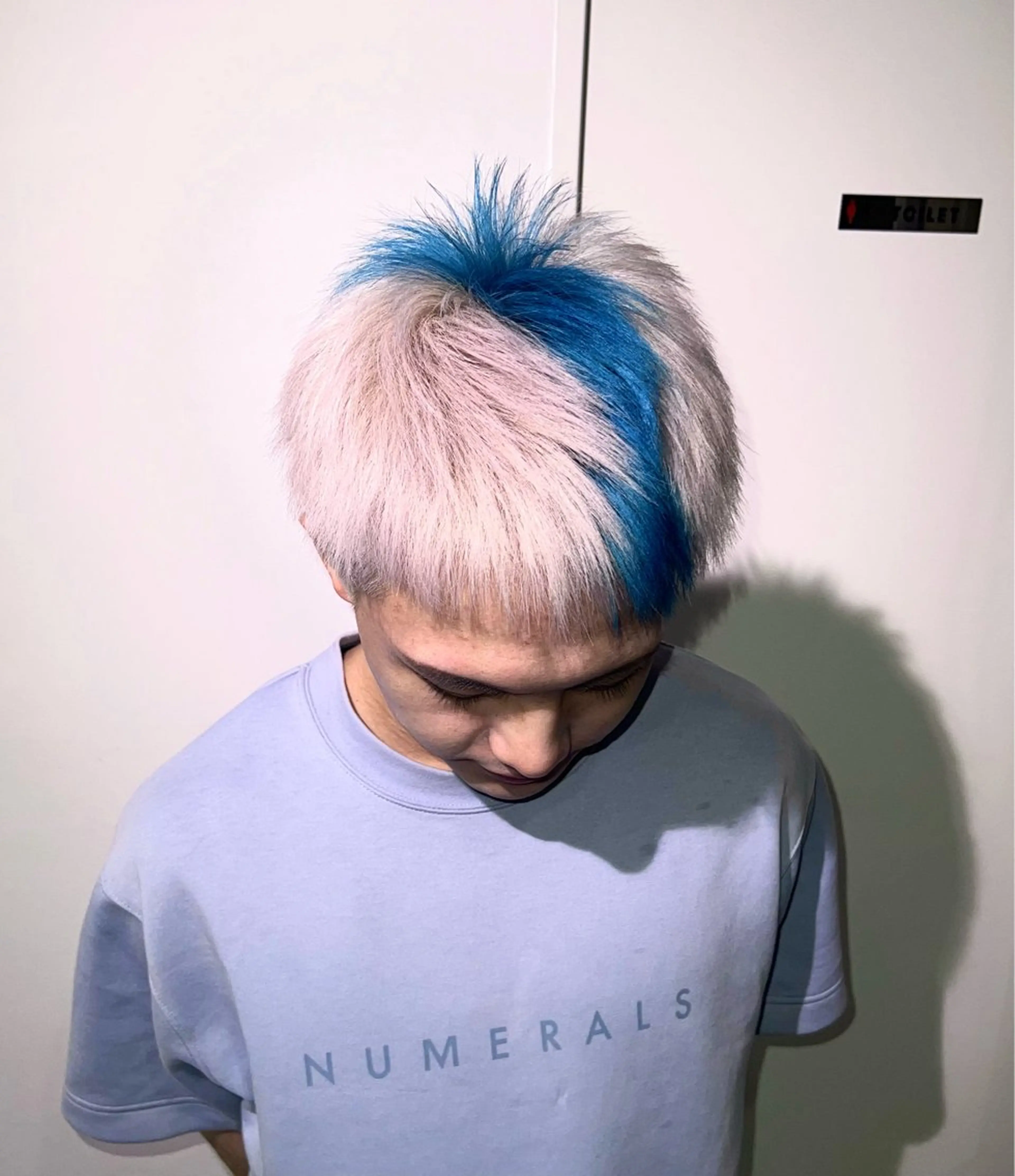 ショート カラー メンズ メンズブリーチ ブリーチ デザインカラー ヘアカラー 渋谷/ハイトーン/ プルエクステ/大和のヘアスタイル