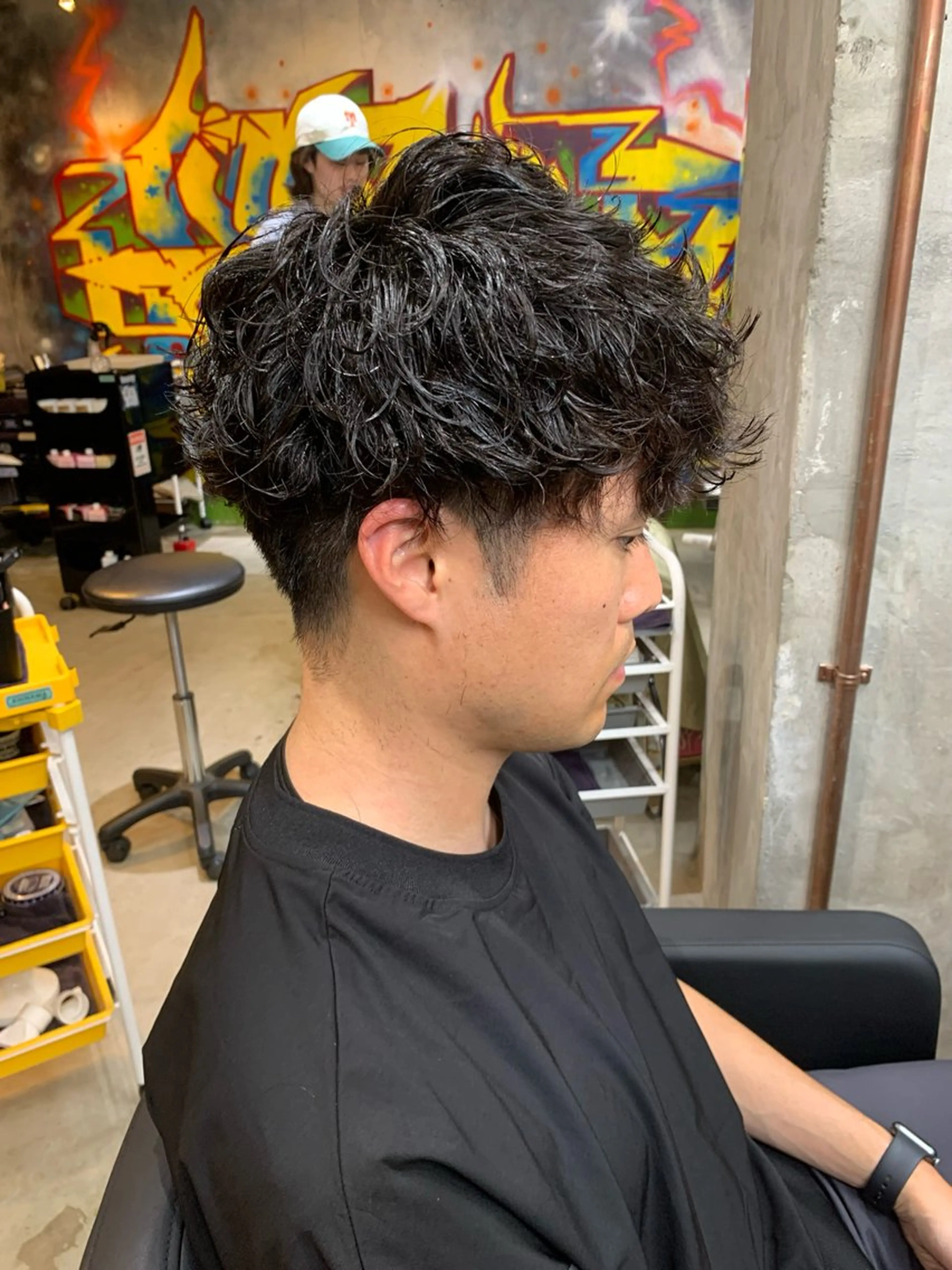 パーマ メンズ マッシュ メンズパーマ ツイストスパイラルパーマ スパイラルパーマ カット パーマ ⚡️メンズパーマ特化 mens支持◎/忠地のヘアスタイル