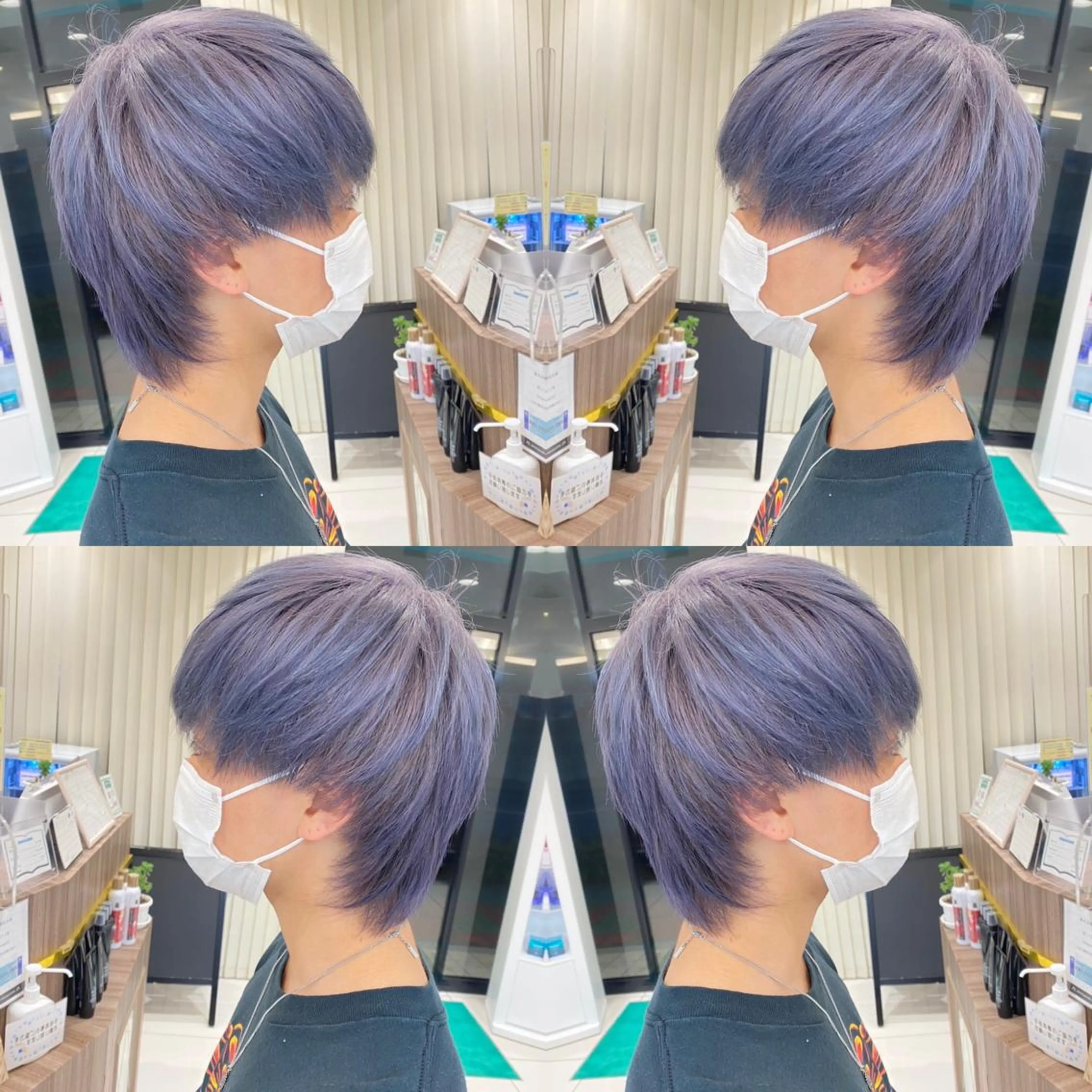 ショート カット ヘアカラー トリートメント 髪質改善カラー/店長 宮内秀峰のヘアスタイル