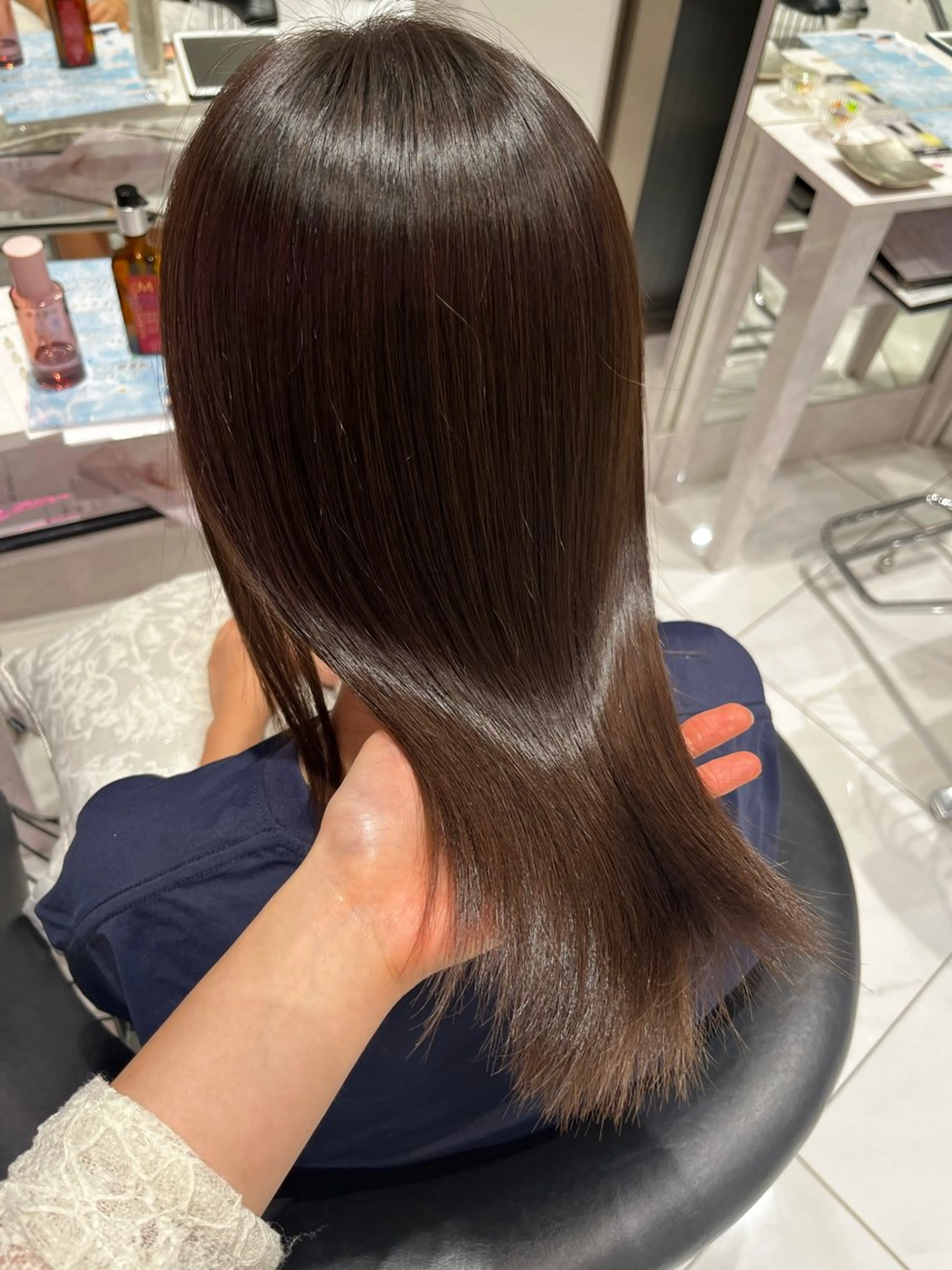 セミロング カット トリートメント Rin/寒色系カラー 🦋/うる艶ヘア🫧のヘアスタイル