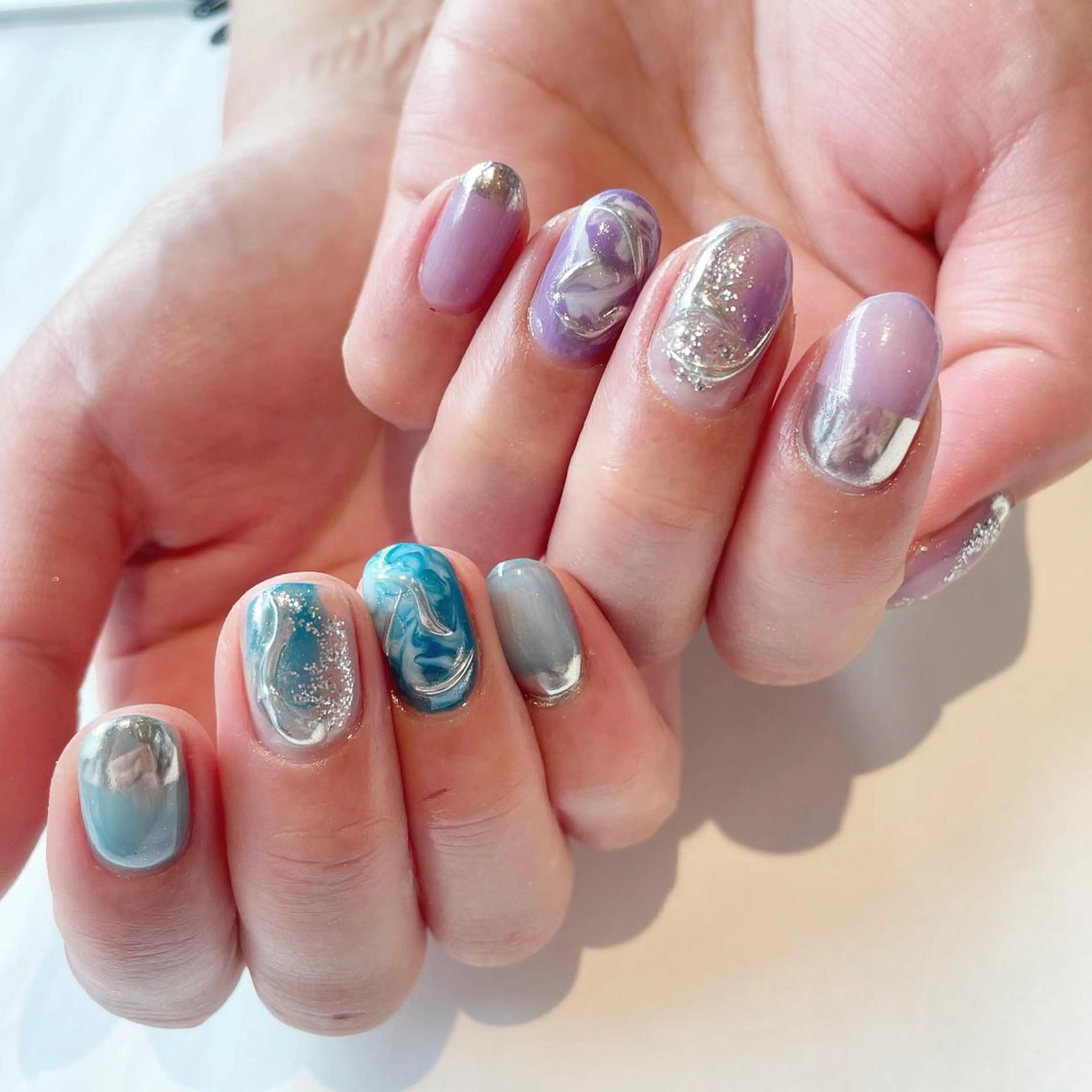 ネイル ハンドネイル 大阪福島 韓国まつげ Sayaka🤍🐩のマツエク・マツパデザイン