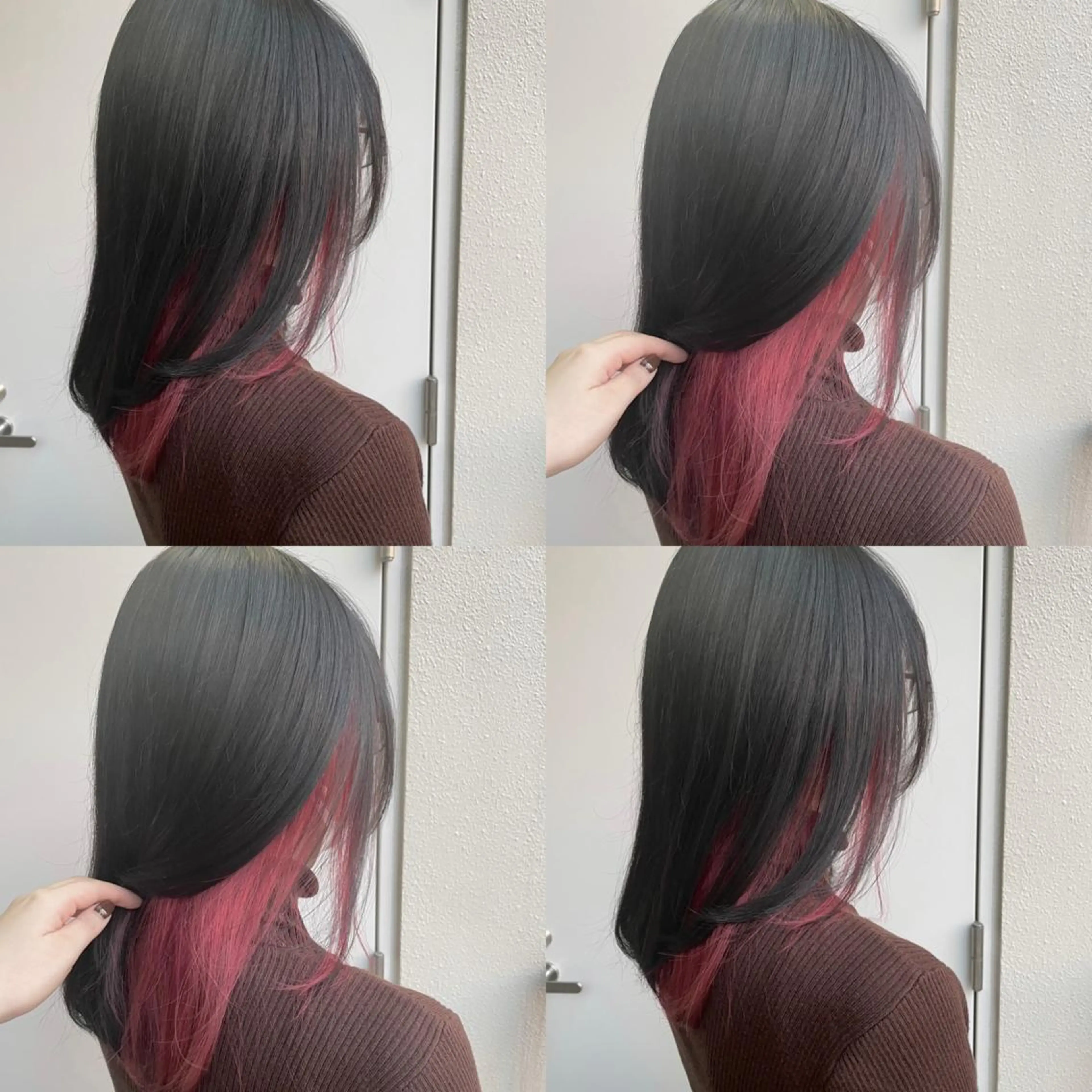 セミロング カラー ヘアカラー まつげ兼任しもさこ 🌟レイヤー得意のヘアスタイル