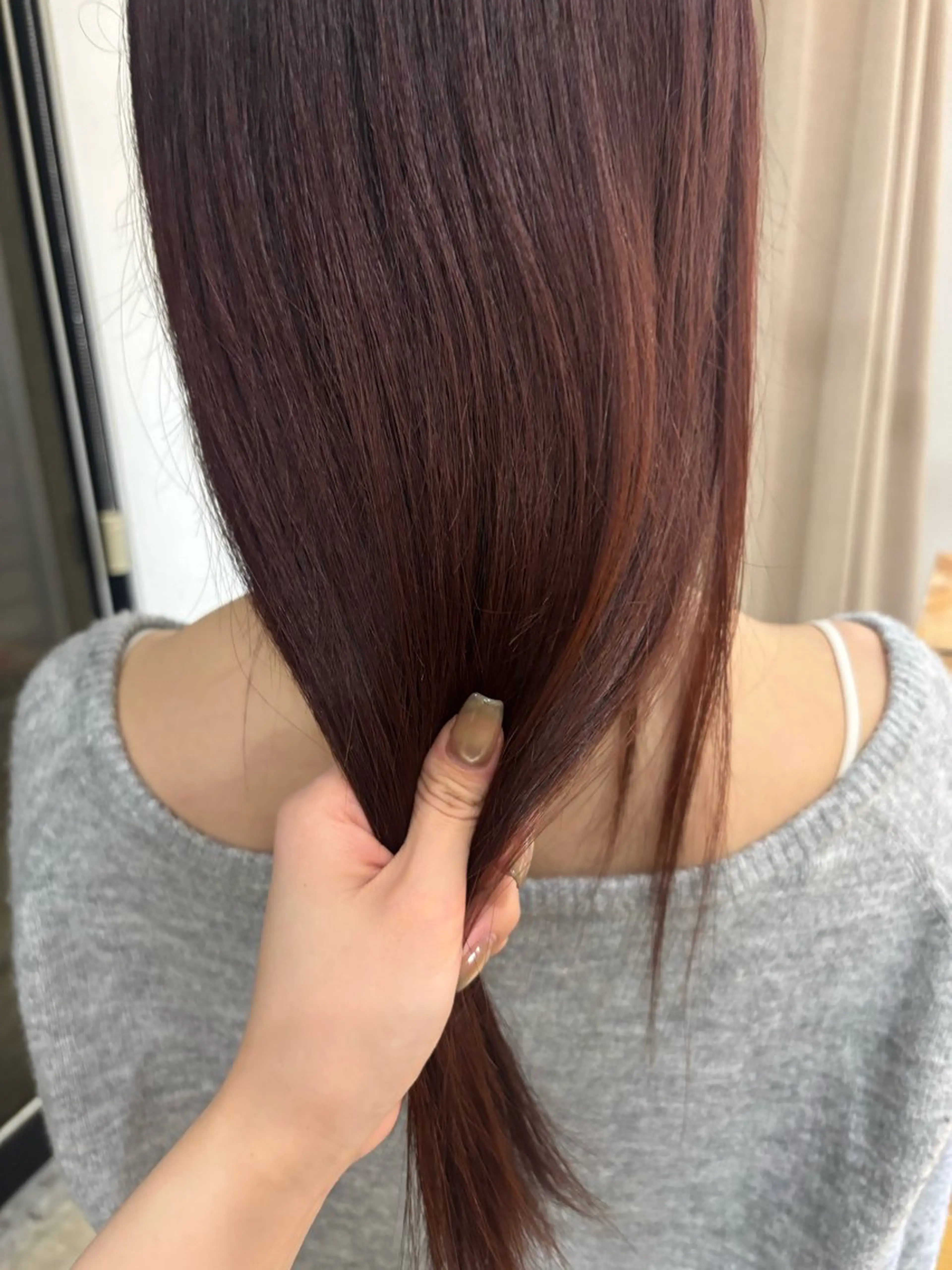 セミロング ヘアカラー NAVY/ Miharuのヘアスタイル