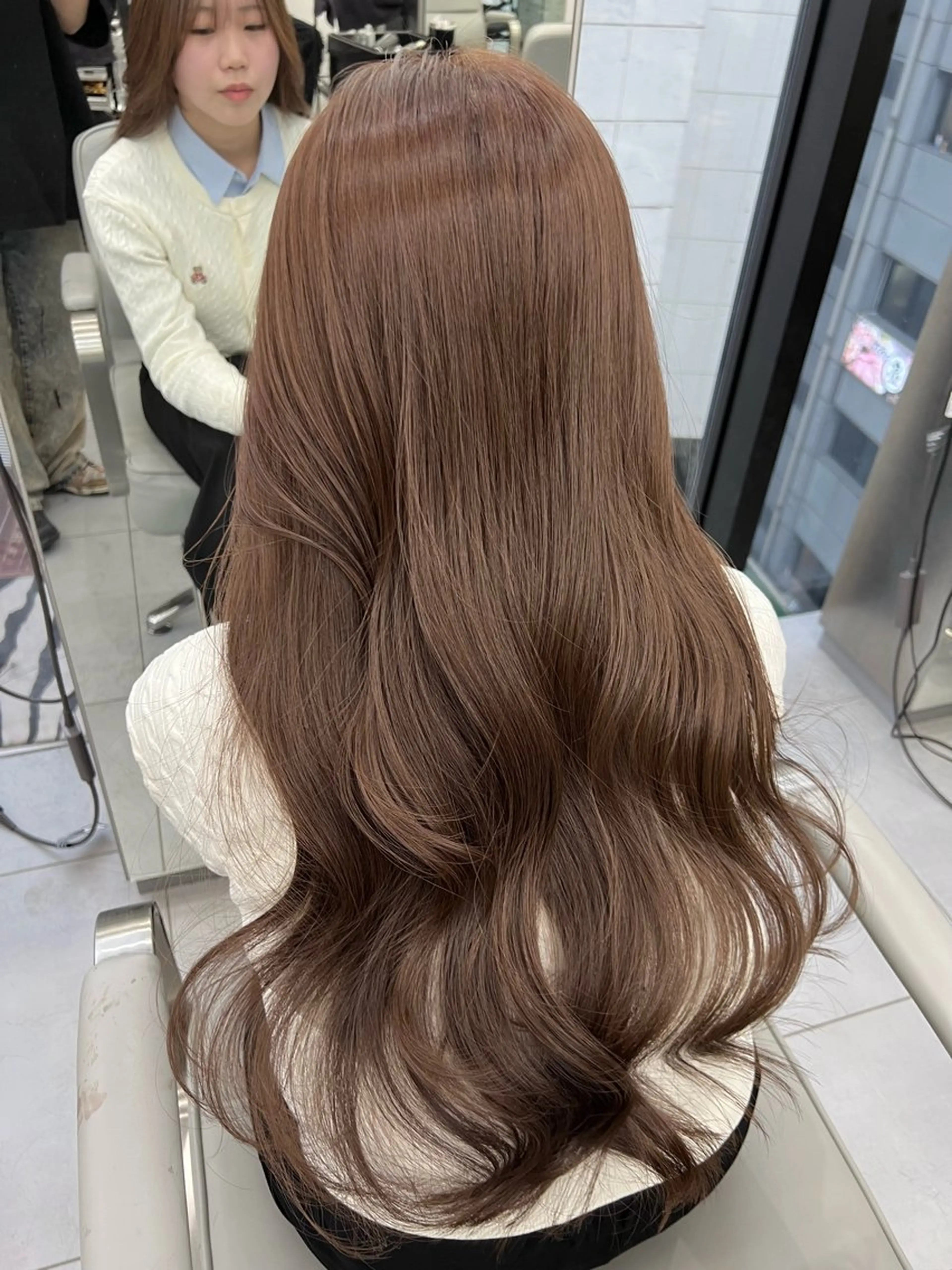 セミロング カット ヘアカラー トリートメント 韓国/顔周り/透明感 /レイヤー/ひなたのヘアスタイル