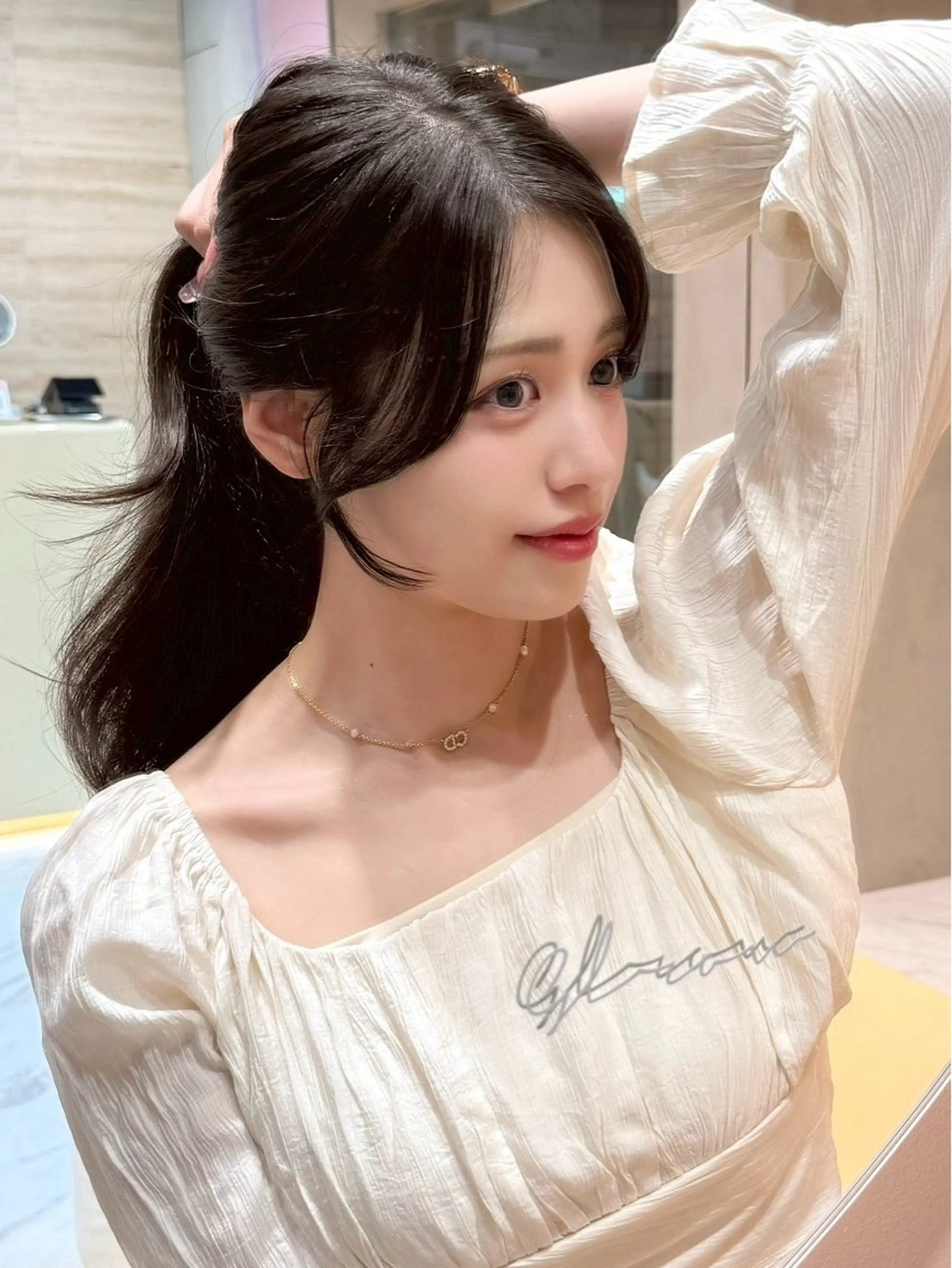 ロング カラー カット ヘアカラー トリートメント 大宮レイヤーカット ハッシュ　柏崎颯刀のヘアスタイル