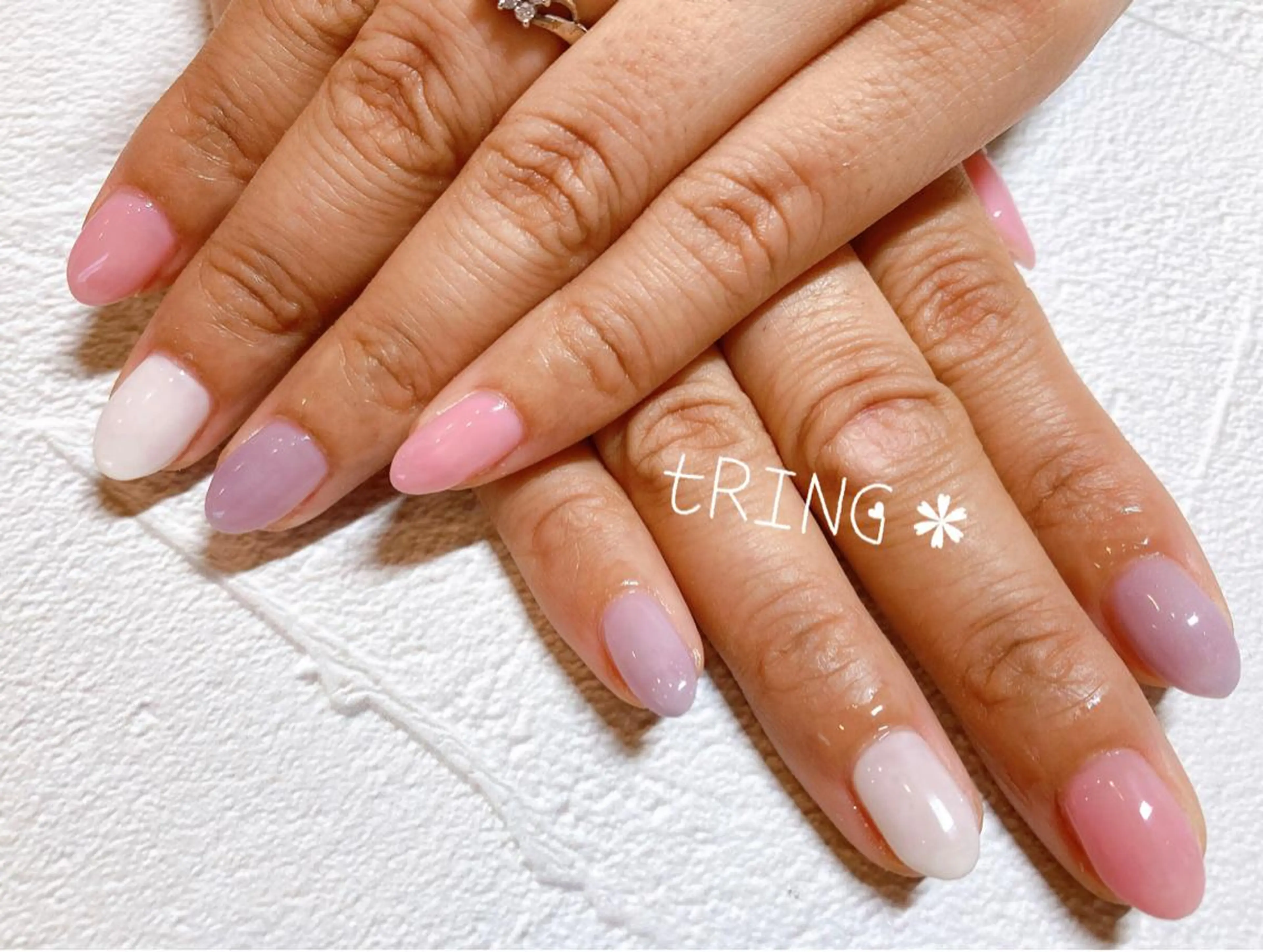 ネイル ハンドネイル tRING＊ しいの木台のネイルデザイン