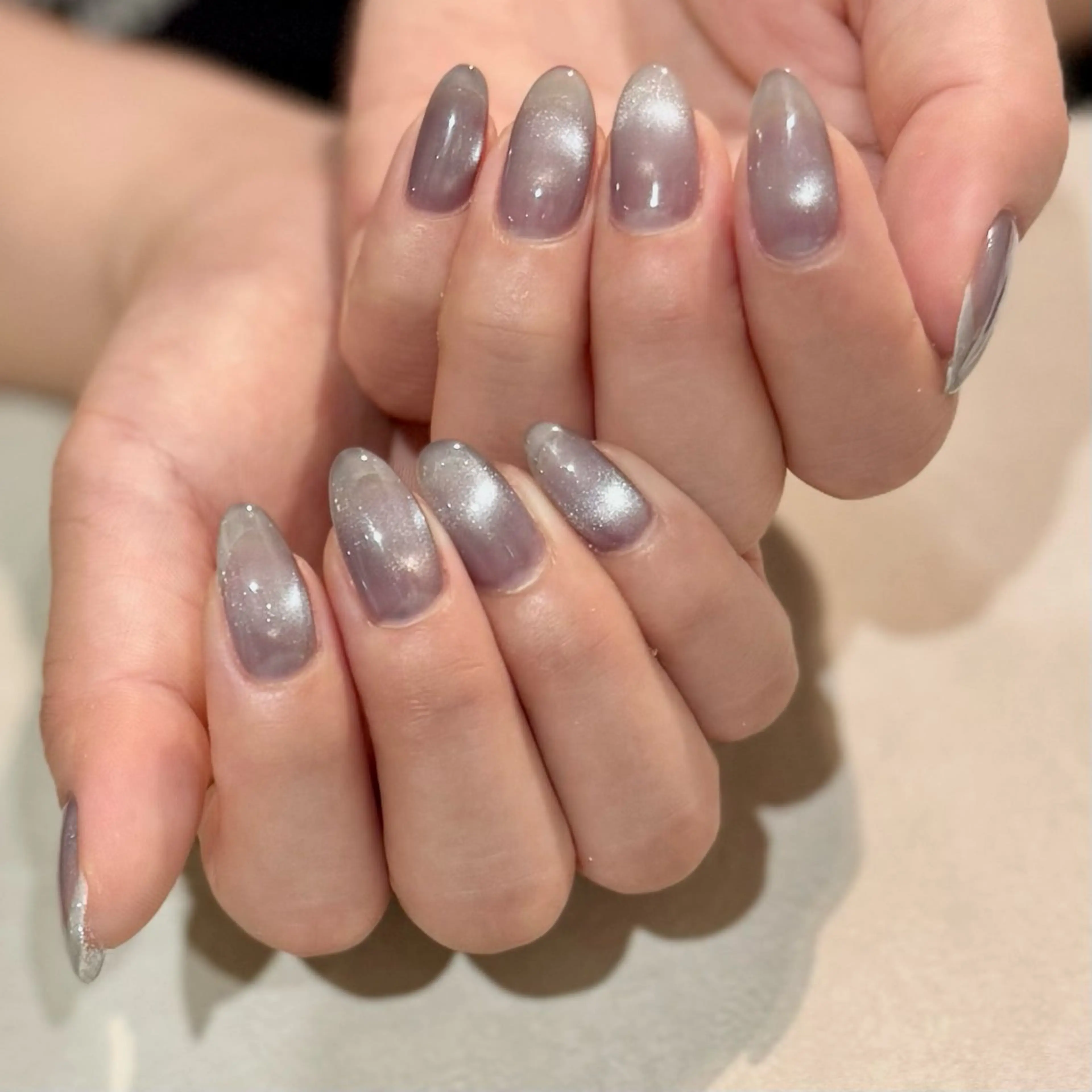 ネイル ブルー ジェルネイル マグネットネイル MAX BEAUTY nail 笹塚所属・nailist saitoのネイルデザイン