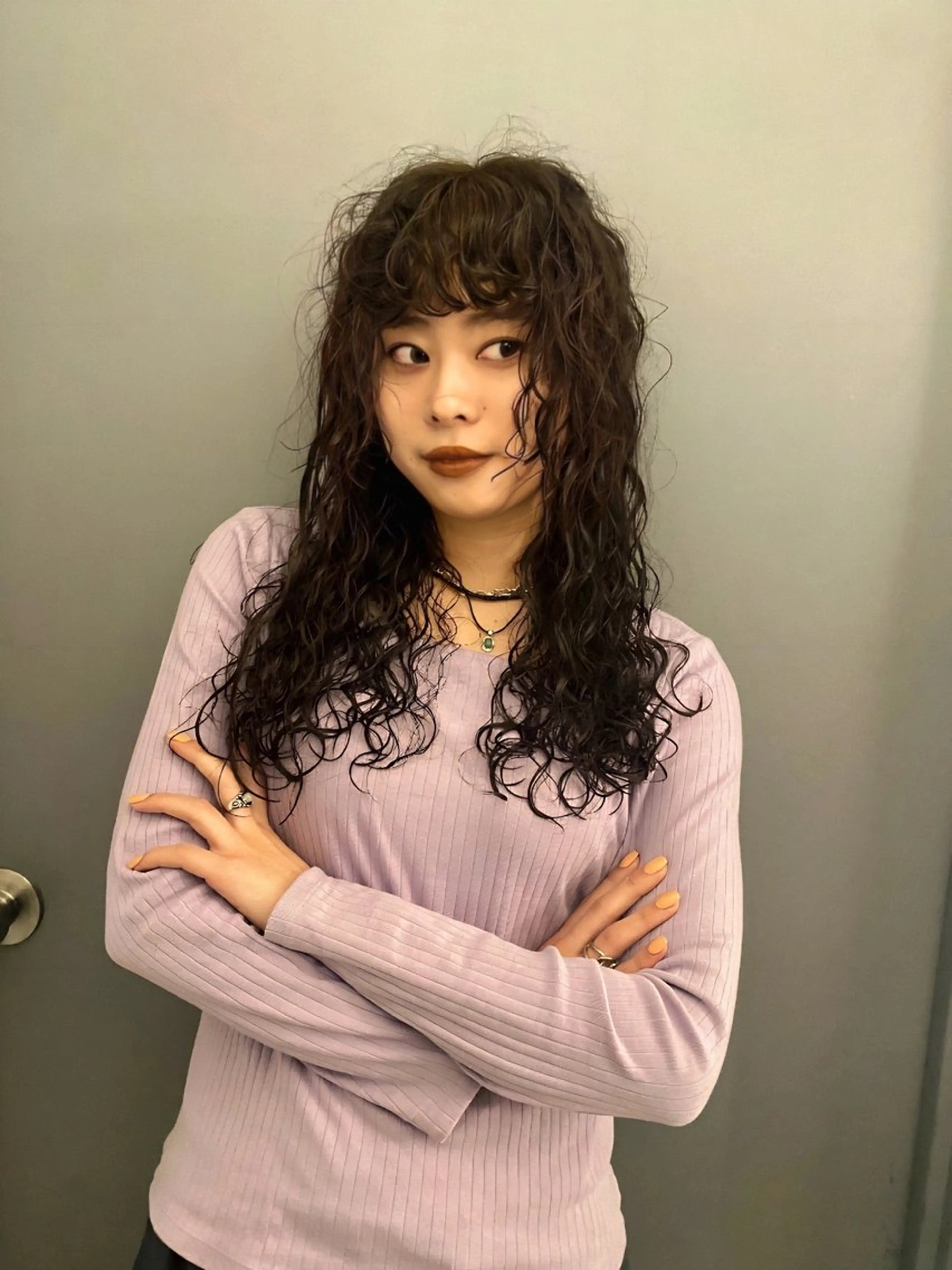 ロング パーマ カット パーマ GATTACA所属・KEI gattacaのヘアスタイル