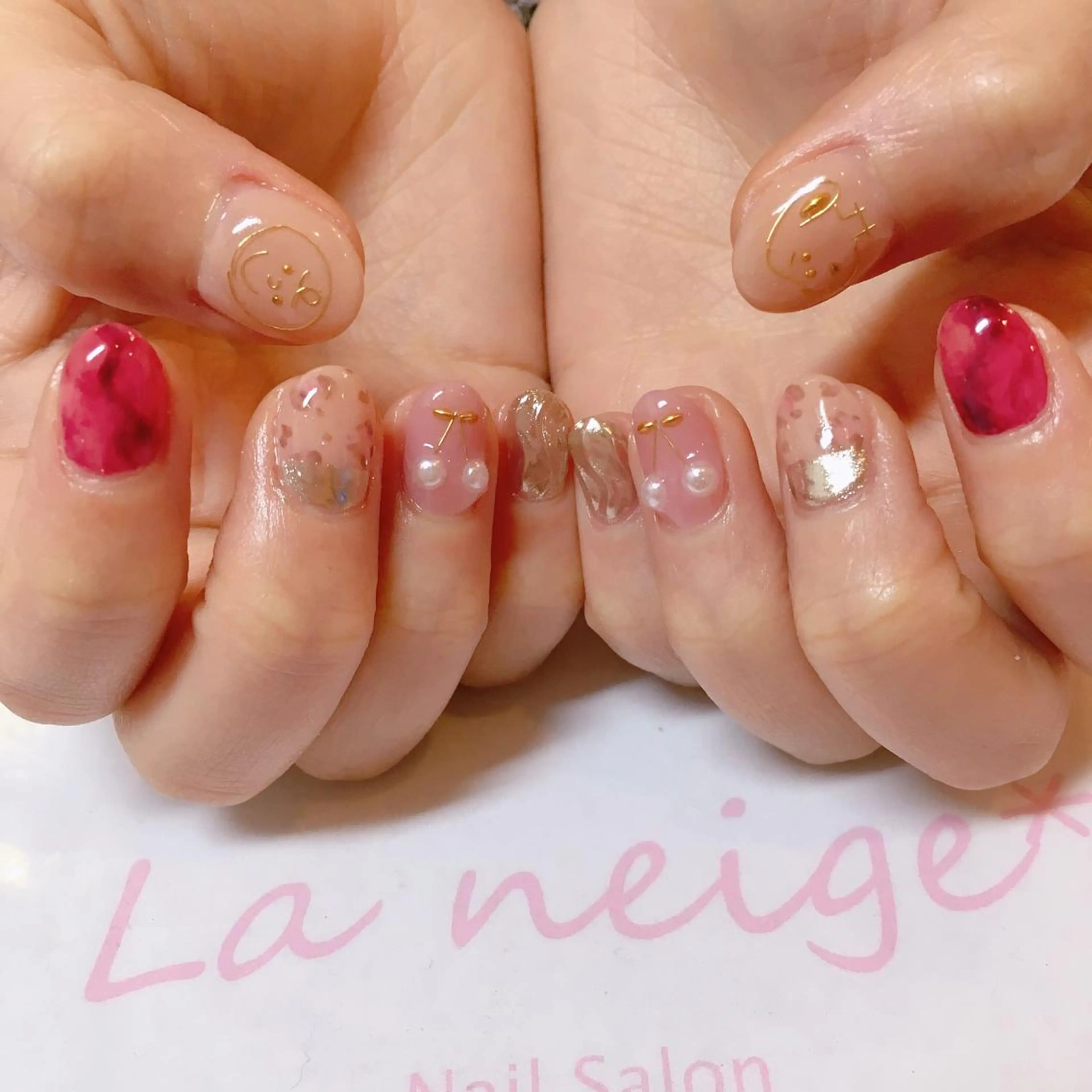 ネイル La neige* yuki 🥯🍑のネイルデザイン