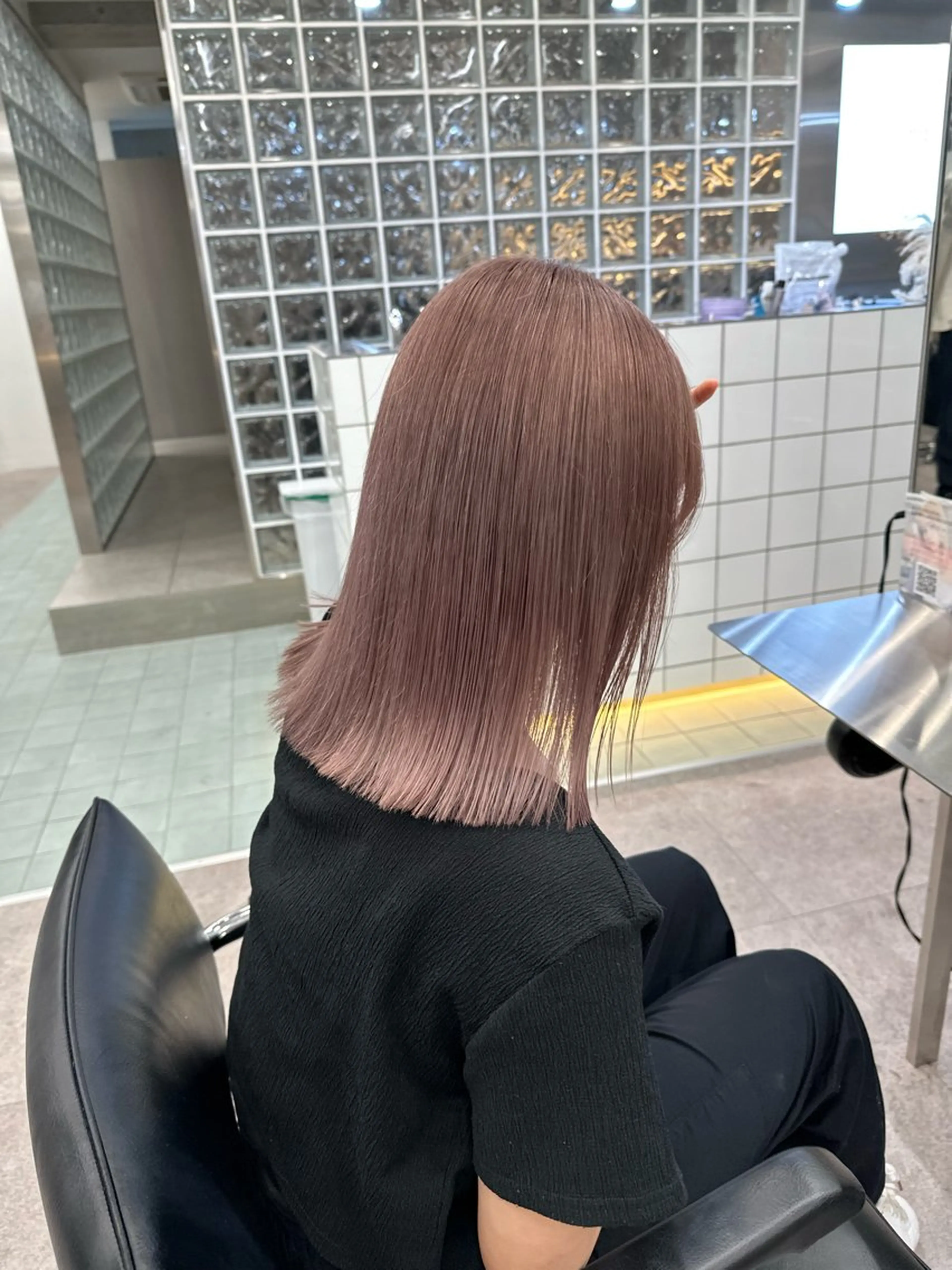 セミロング カラー 🐯ミルクティーベー ジュ/大雅🐯のヘアスタイル