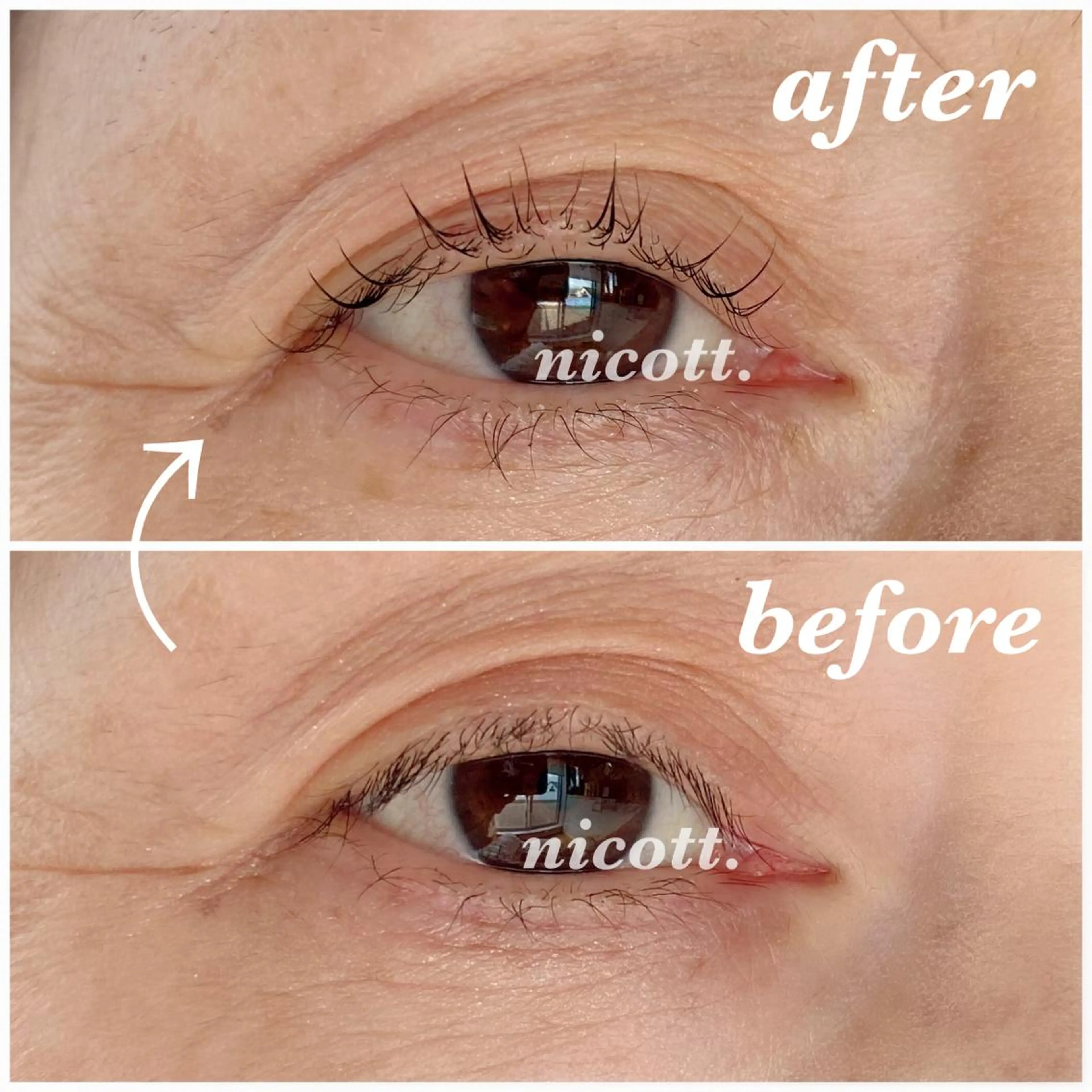 マツエク・マツパ ナチュラル 一重×まつ毛パーマ 安藤 真結香のマツエク・マツパデザイン