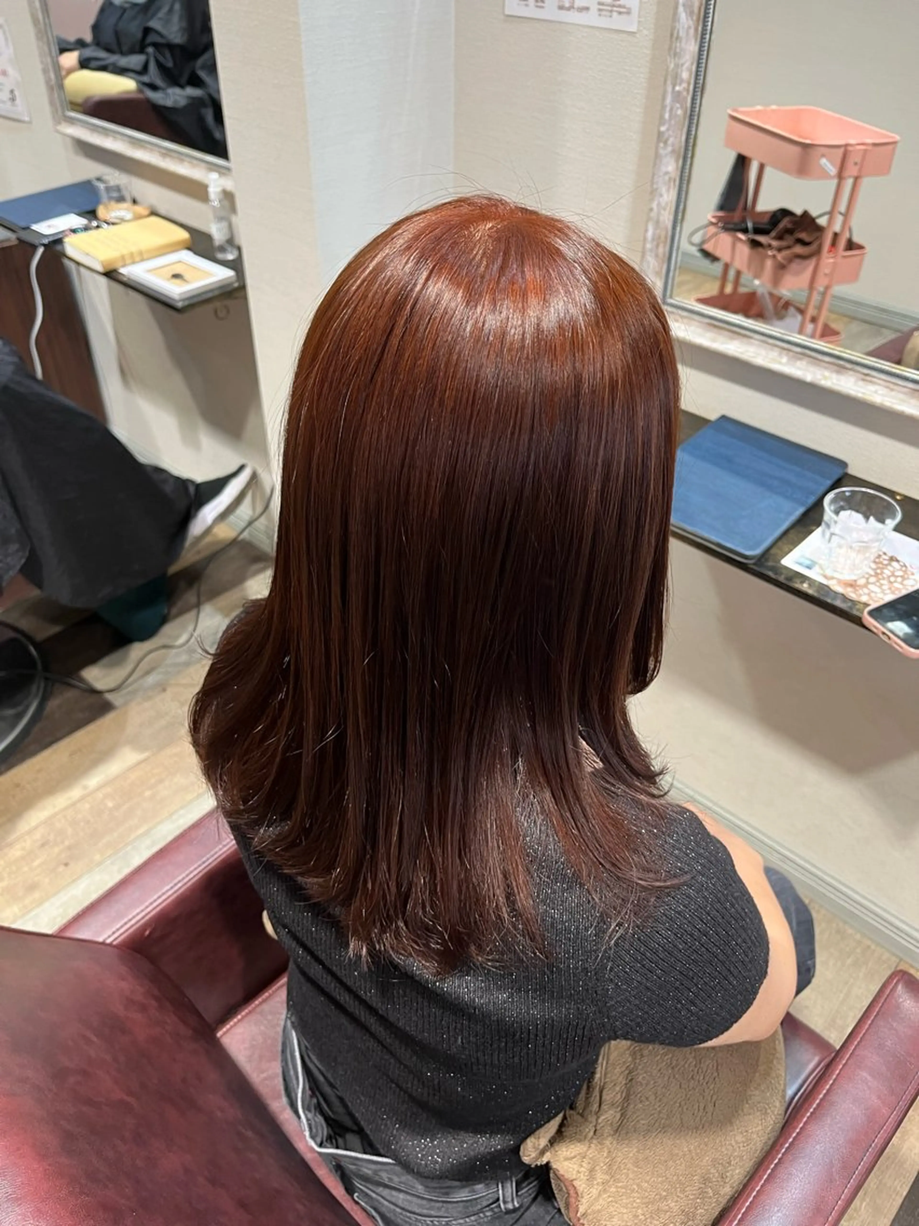 縮毛矯正+髪質改善ヘアエステの写真