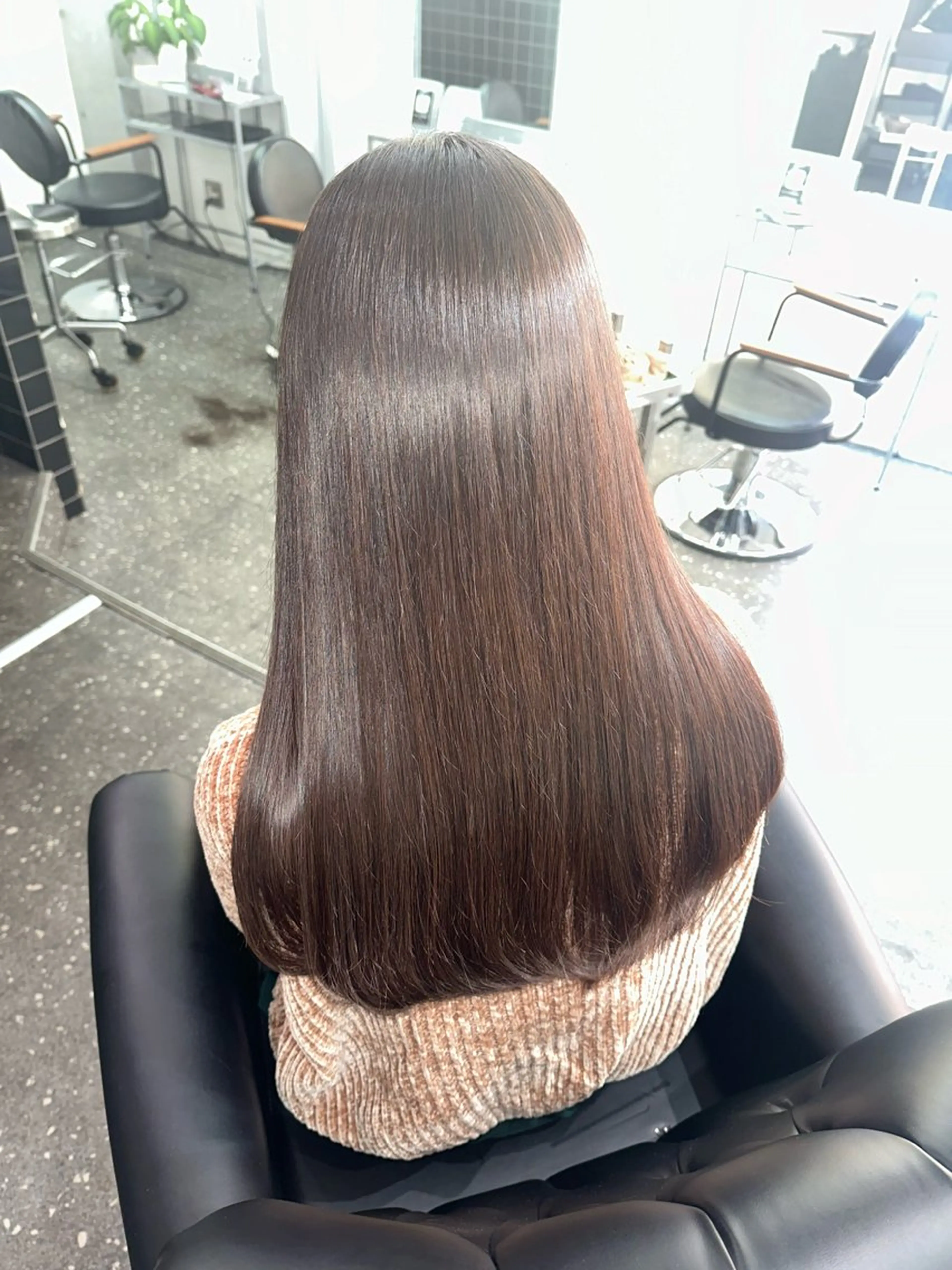 ロング パーマ カット 縮毛矯正 トリートメント 髪質改善⭐️縮毛矯正 吉祥寺⭐️Rinaのヘアスタイル