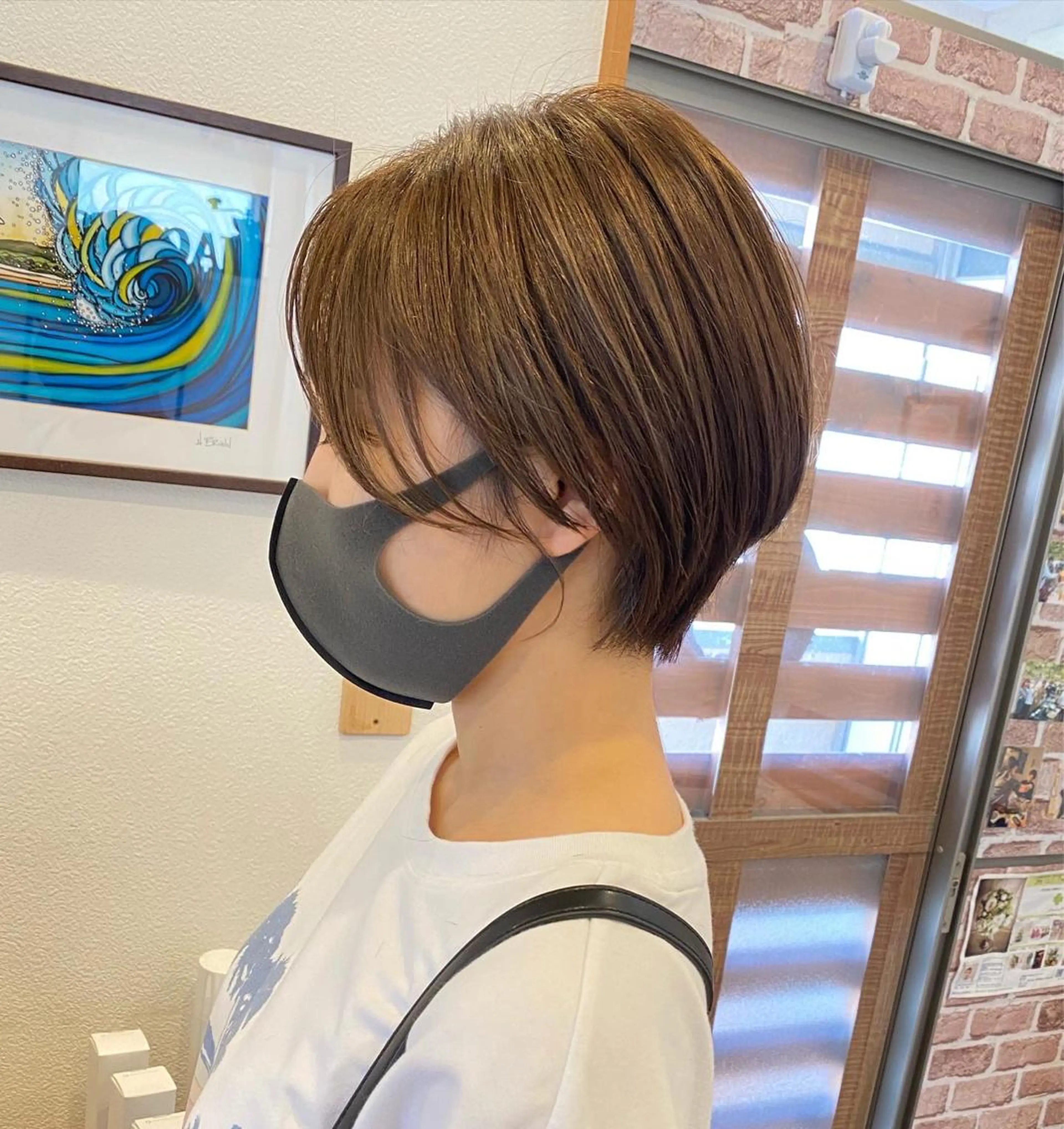 ショート ショート、ボブ シマダマサトのヘアスタイル