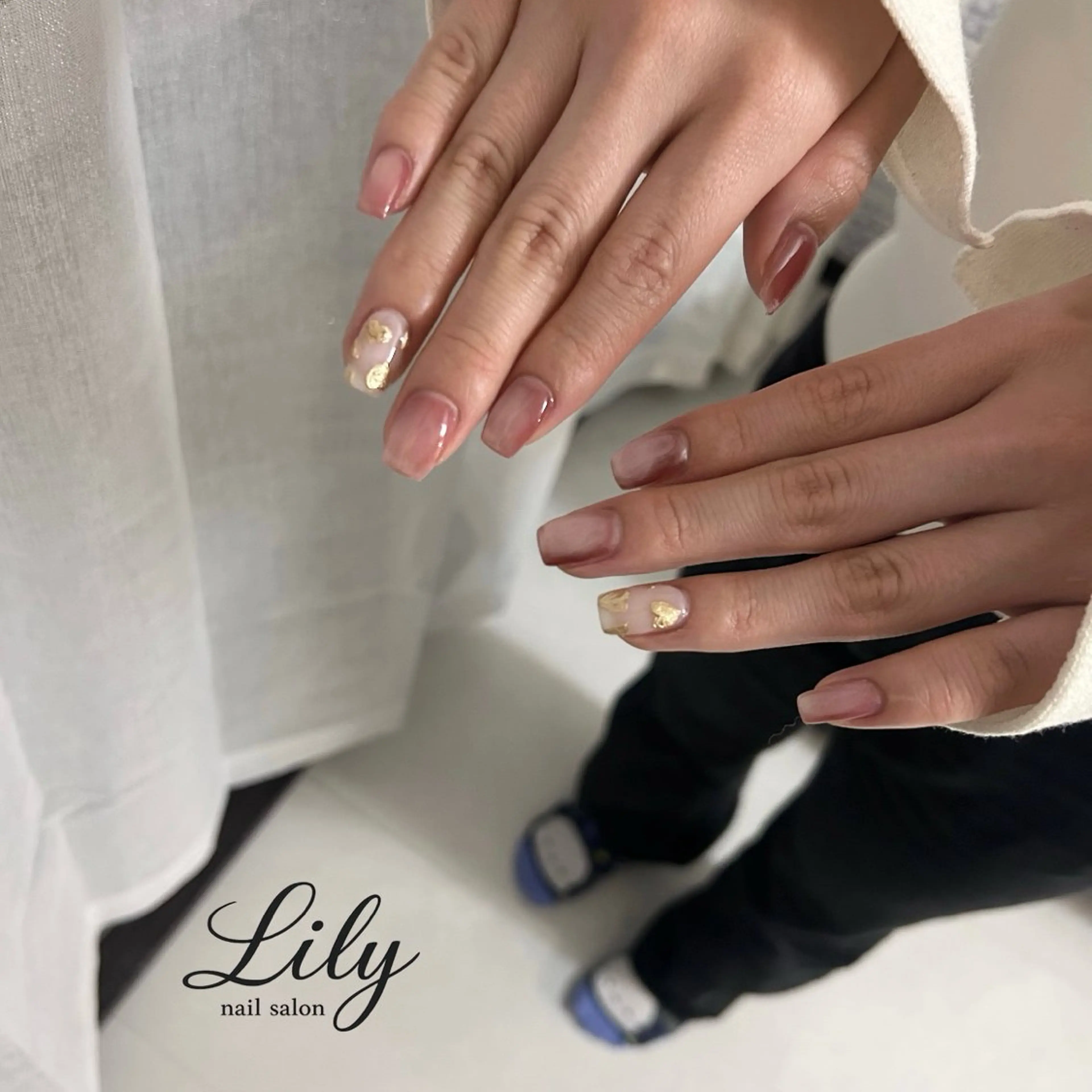 ネイル ハート マグネットネイル ハンドネイル nail salon Lily所属・藤田 璃々のネイルデザイン