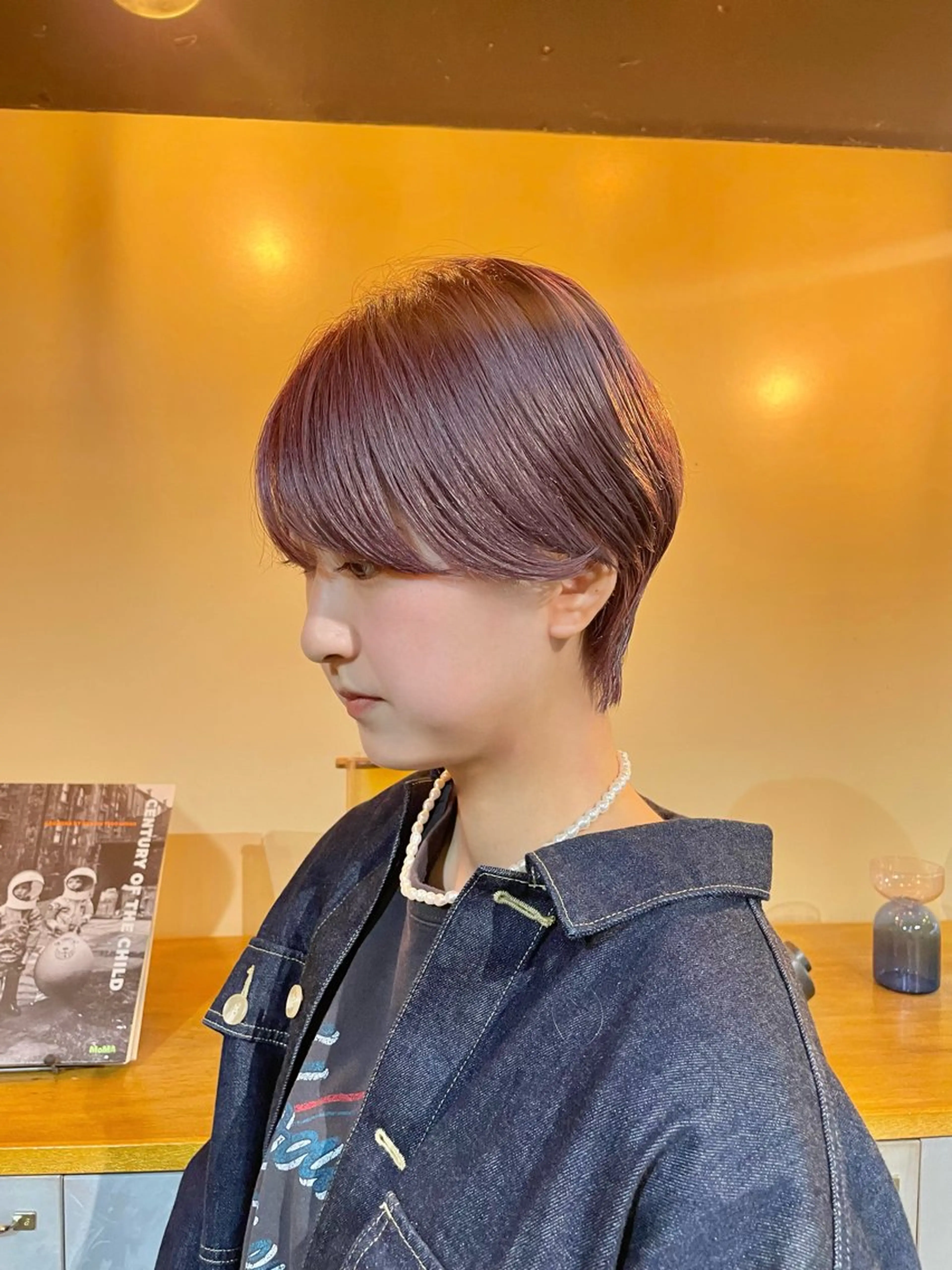 ショート カラー カット ヘアカラー トリートメント Ms.CHARM【ミズチャーム】所属・韓国/レイヤーカット 顔周り/廣瀬達哉のヘアスタイル