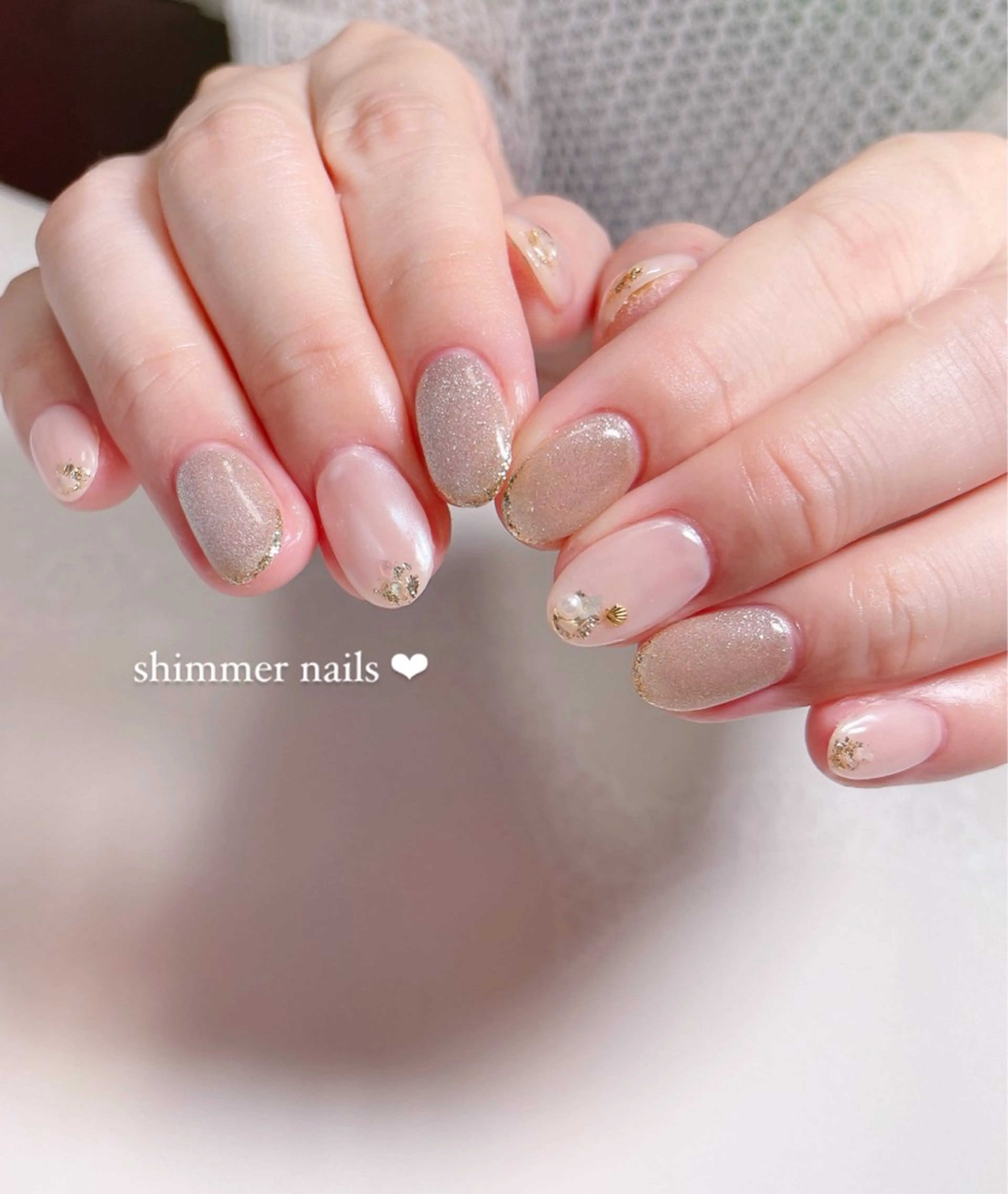 ネイル ストーンネイル shimmer nailsのネイルデザイン