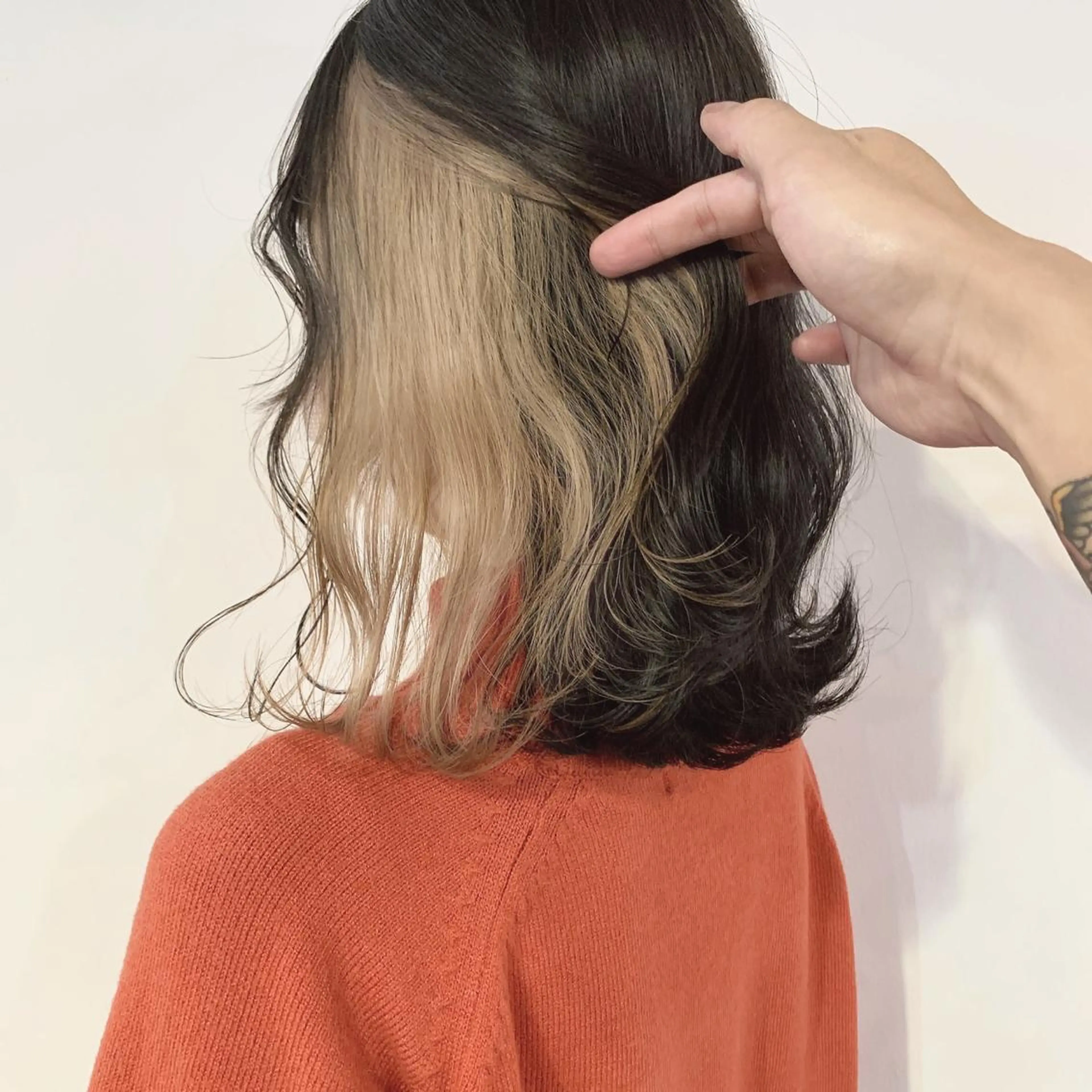 ミディアム カラー SAKURA 原宿所属・なかの たくみのヘアスタイル