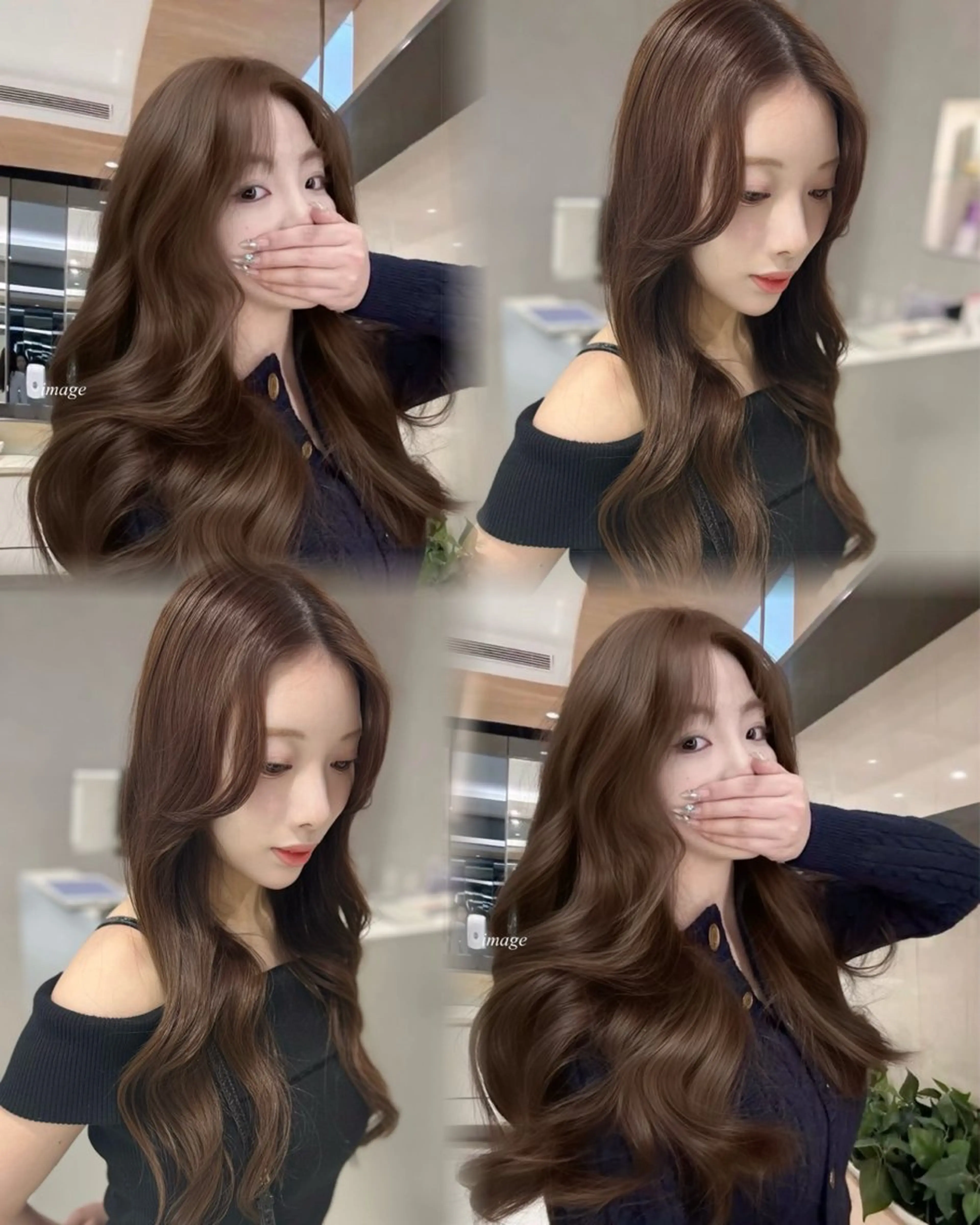 ロング カラー カット ヘアカラー トリートメント ハッシュカット レイヤー池袋のヘアスタイル