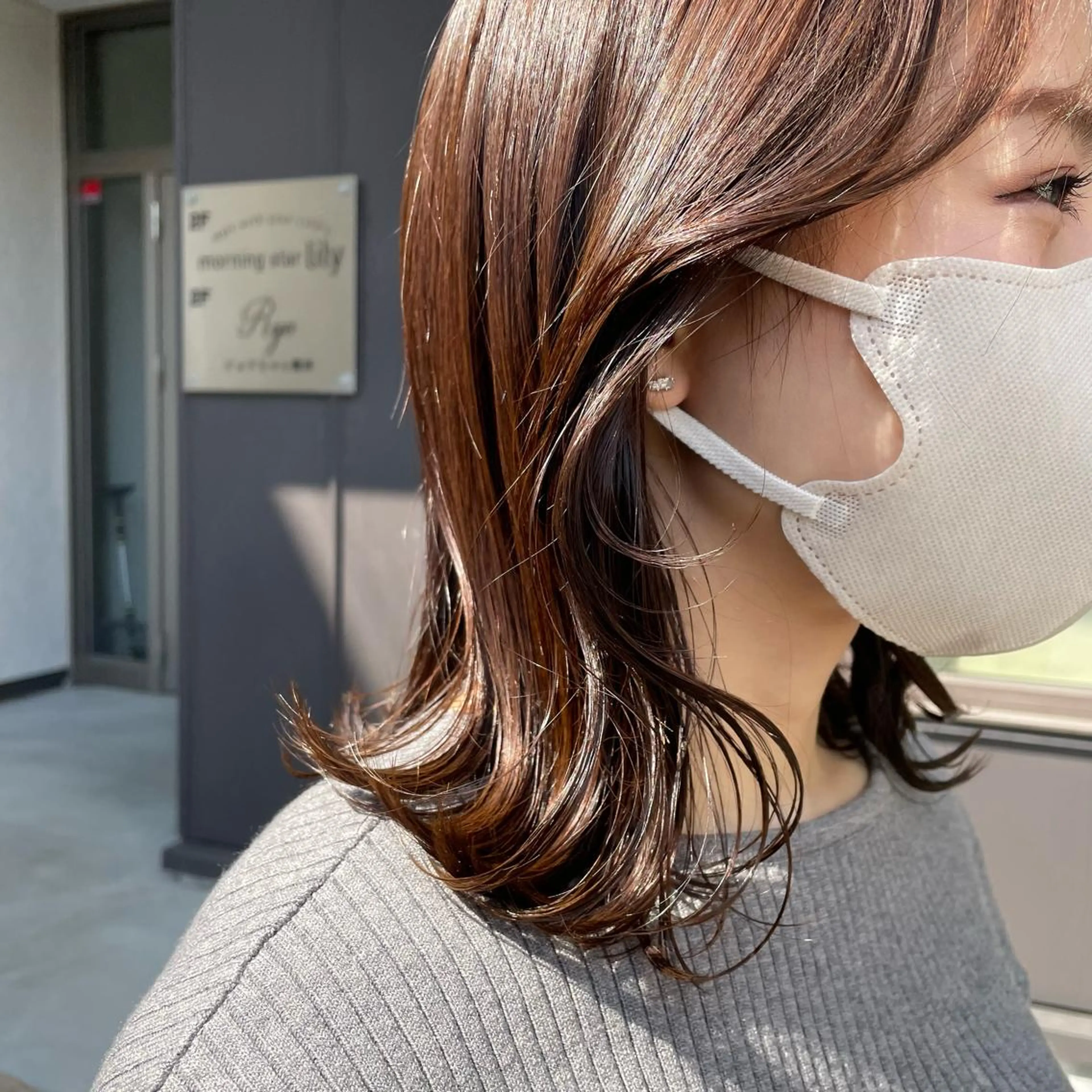 ミディアム カラー 🌼RIKA🌼レデ ィース専門💖のヘアスタイル