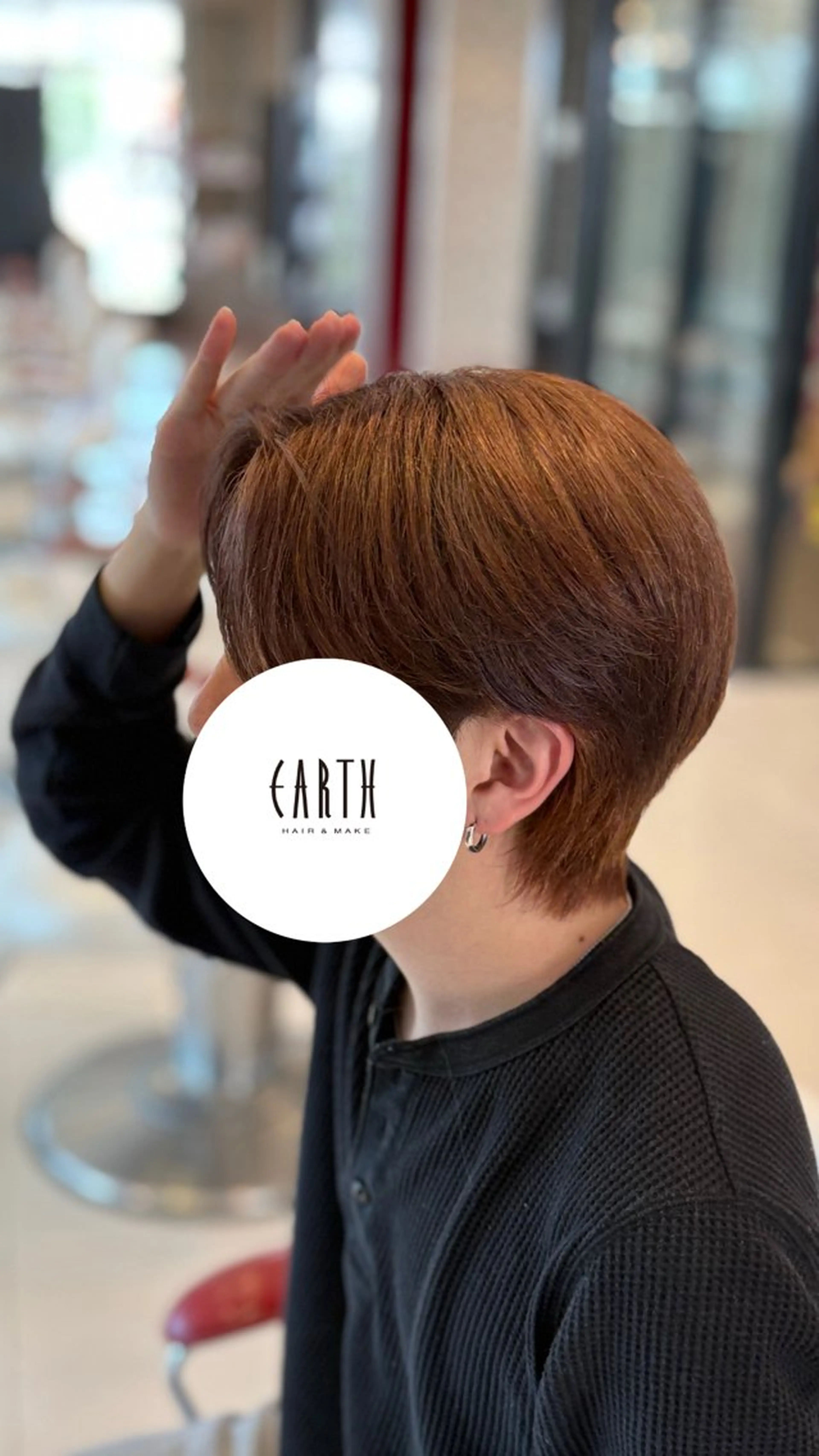 カラー ブリーチ ブラウンカラー ヘアカラー 中山 千優のヘアスタイル