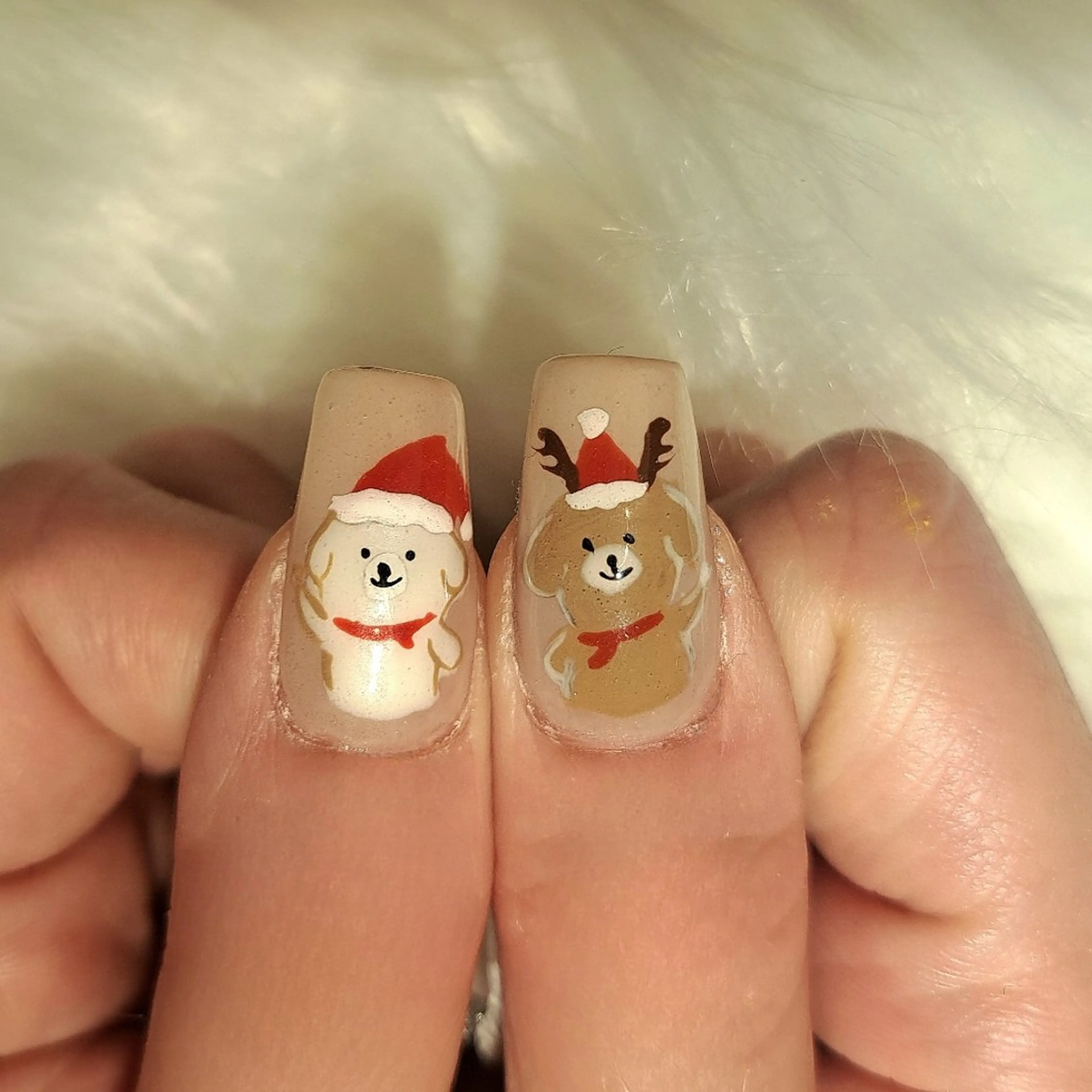 ネイル アートネイル 長さ出し 持ち込み スカルプネイル 冬ネイル Nail mood /アートし放題のネイルデザイン