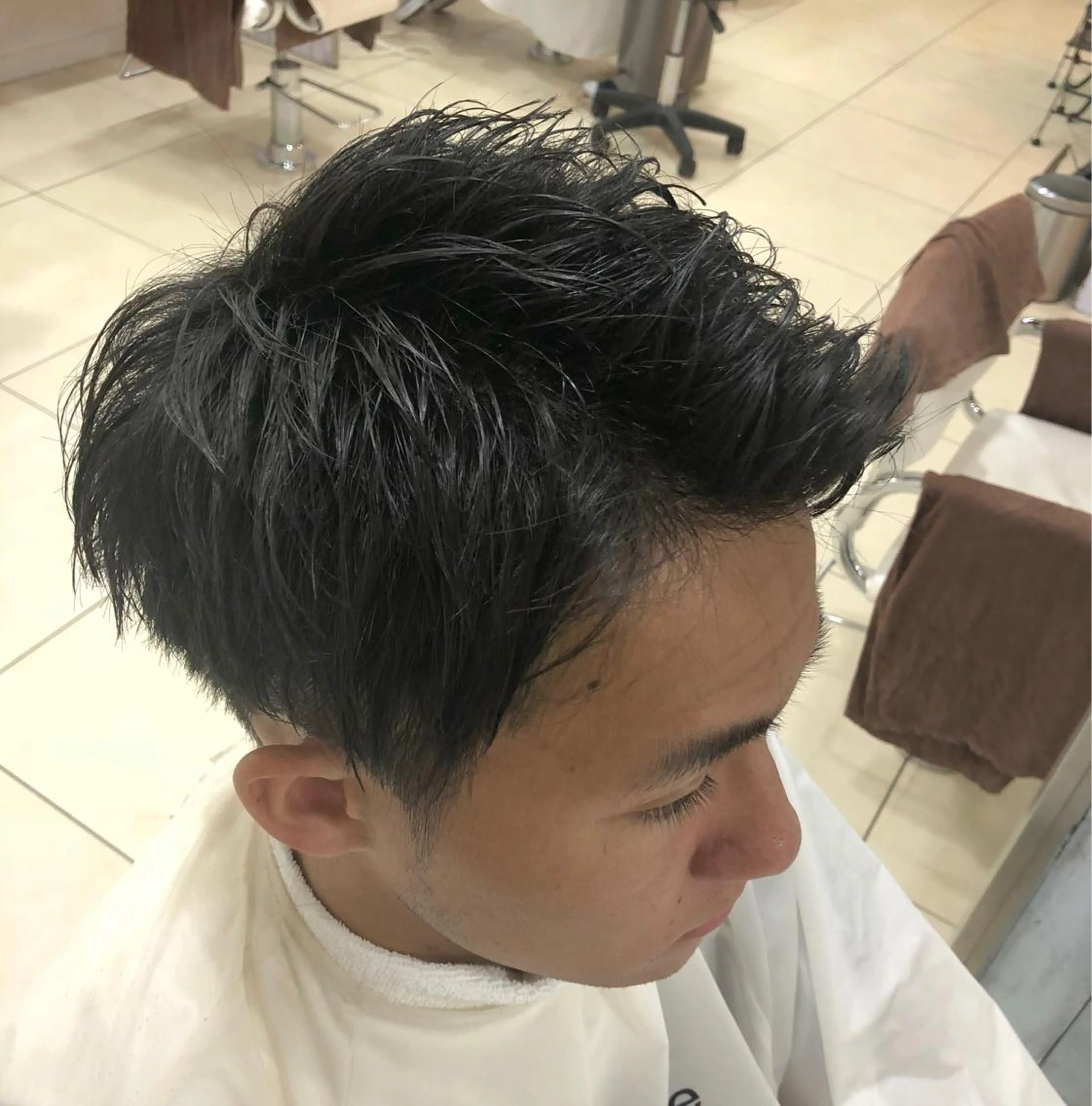 ショート メンズ アップバング ショートヘア 韓国風メンズ/毛流れ ヘアなら須田龍世のヘアスタイル