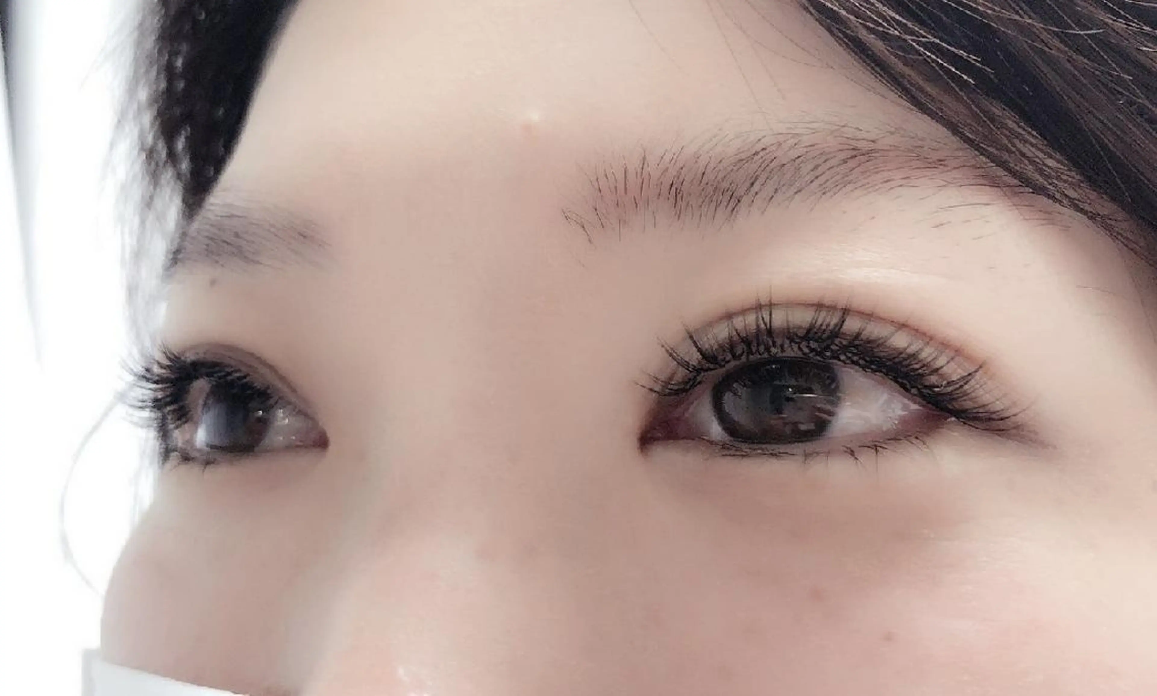 マツエク・マツパ 付け放題 フラットラッシュ ナチュラル まつげパーマ 一重×まつ毛パーマ 吉岡 ゆうなのマツエク・マツパデザイン