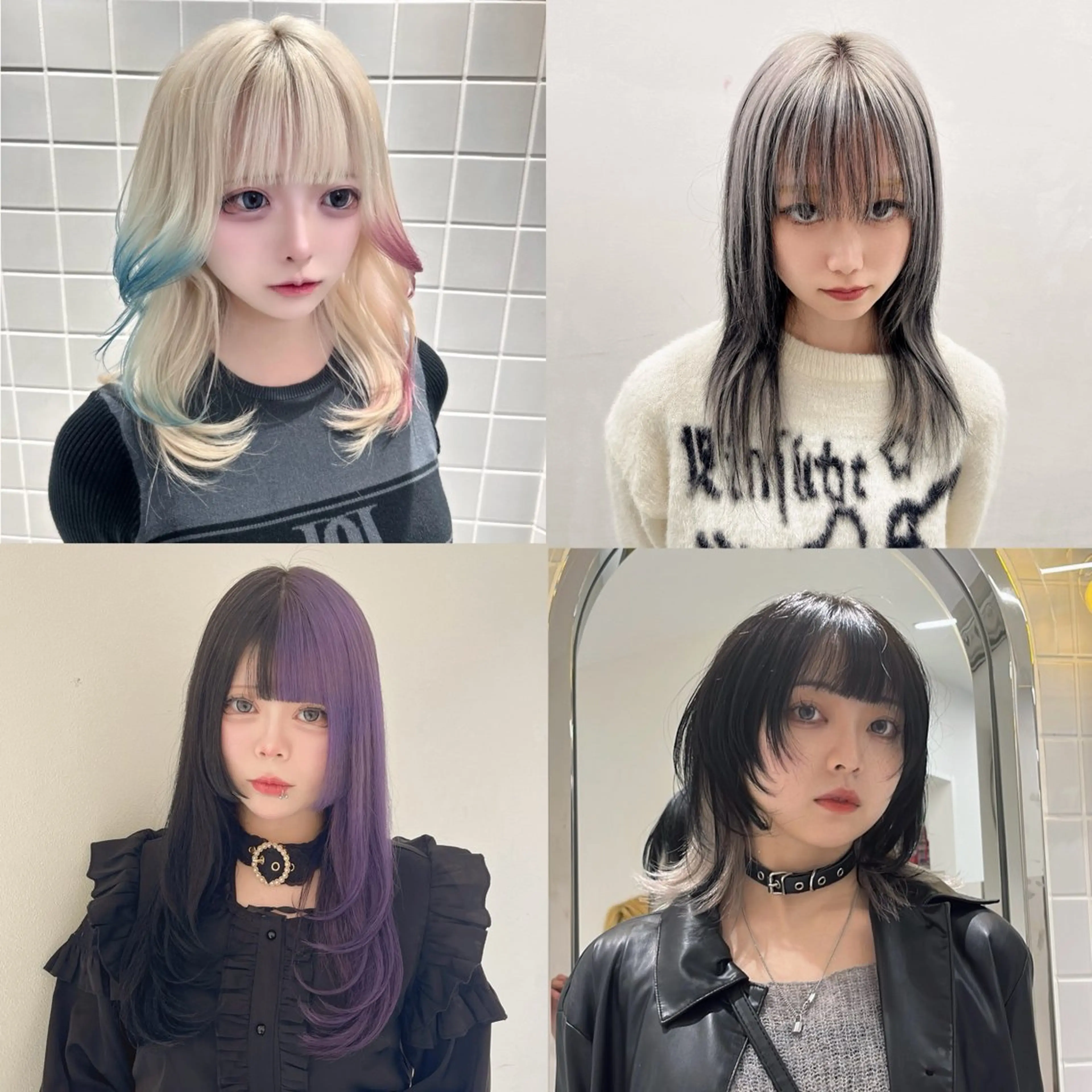 セミロング カラー カット ヘアカラー 🫧ハイトーン特化 🐺矢島タツキ🐺のヘアスタイル