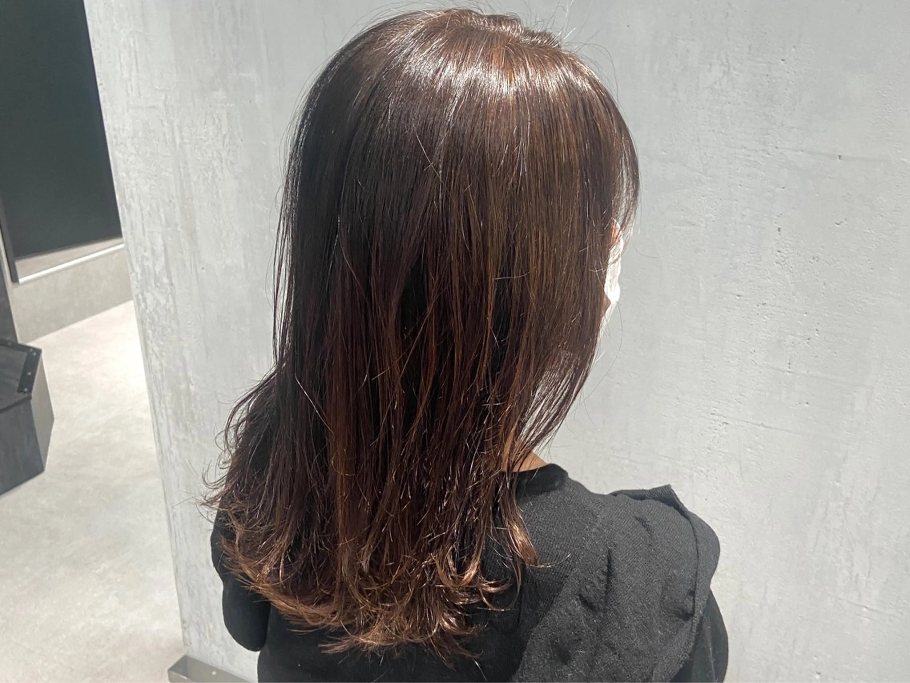 セミロング カラー ハイライトカラー ハイライト カット ヘアカラー トリートメント ヘッドスパ DX SHARE SALON所属・matka白髪ぼかし 大人ヘア/KEIKOのヘアスタイル
