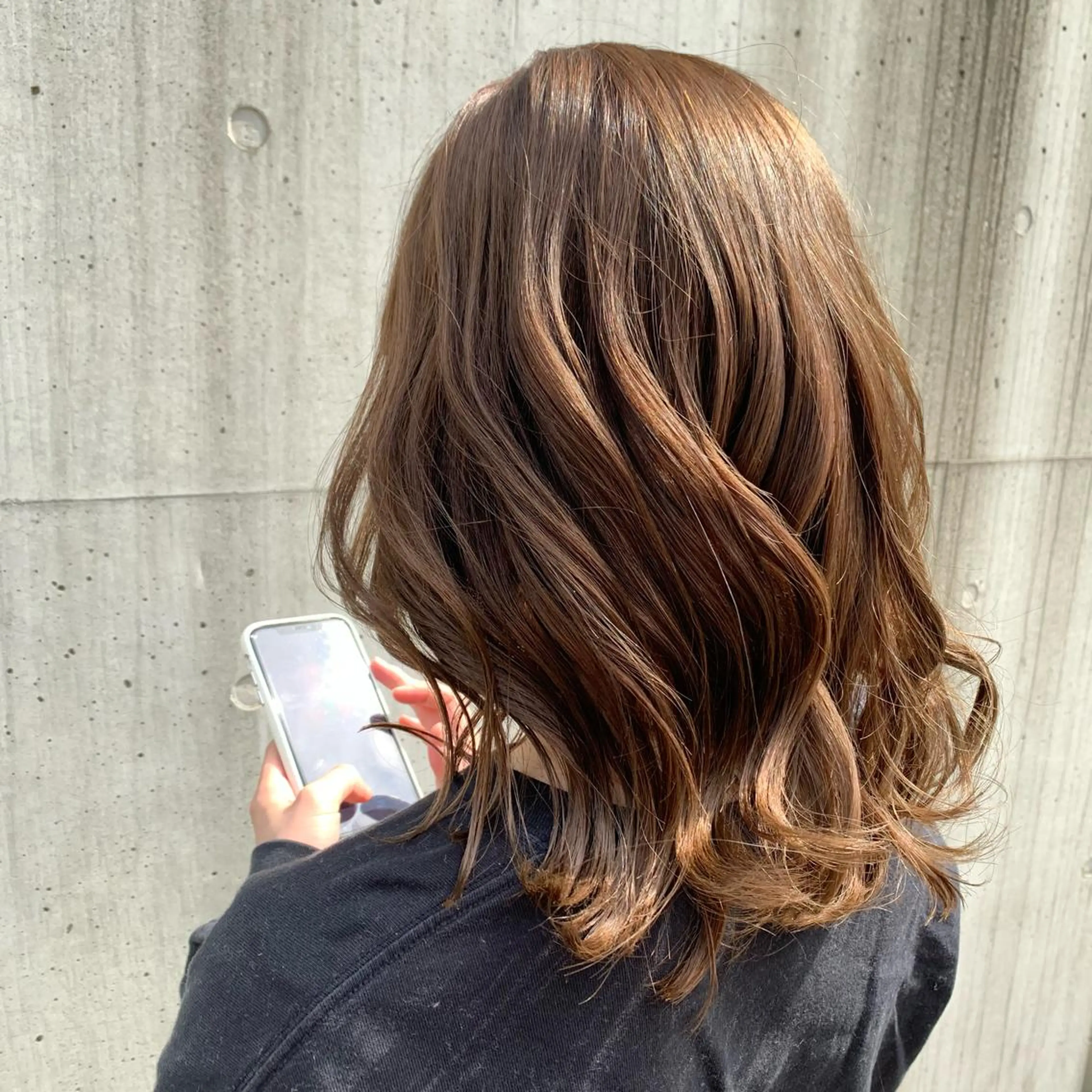 セミロング カラー 美髪矯正/ハイトーン 🪸🩰ヒナコのヘアスタイル