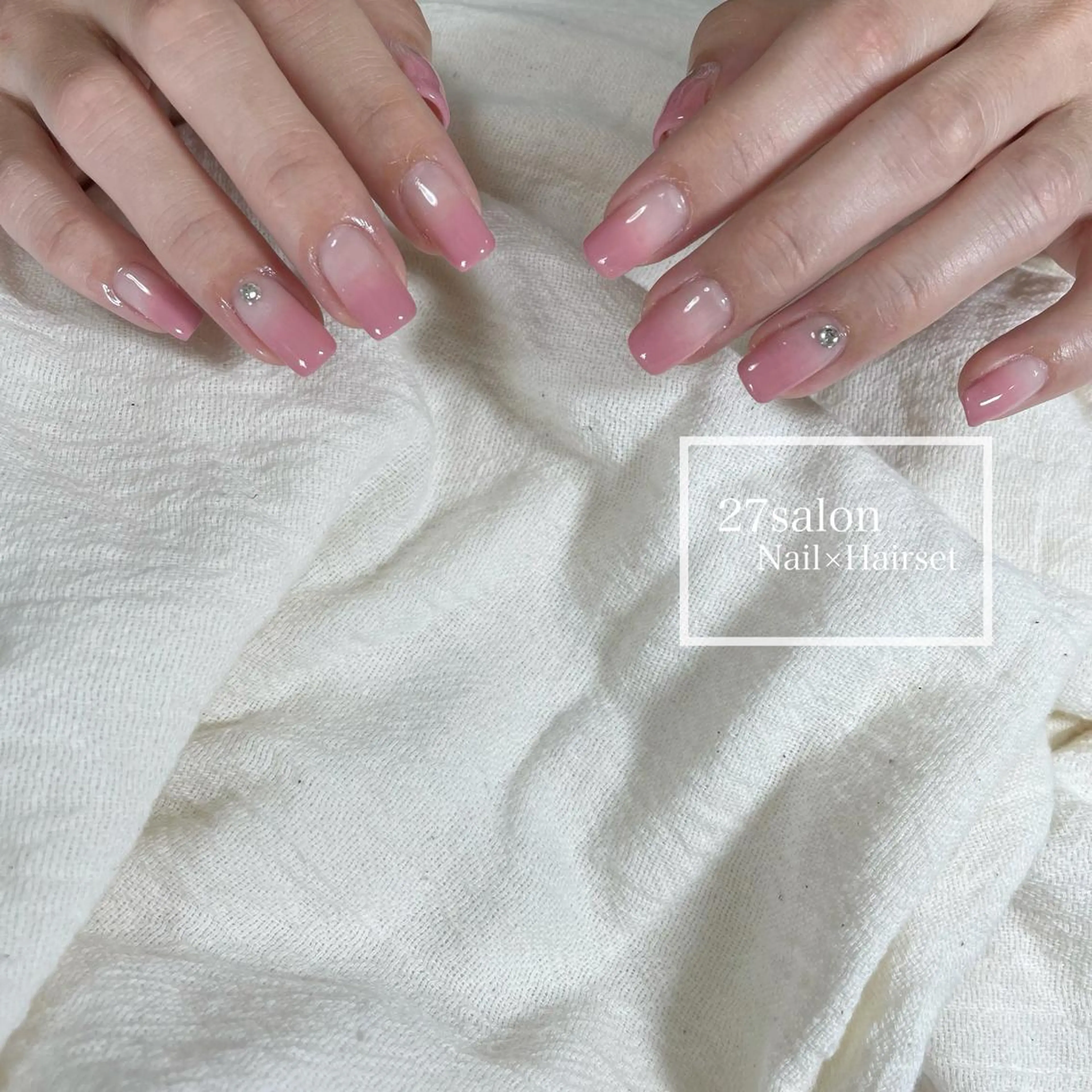 ネイル グラデーション ピンク 27salon yuinaのネイルデザイン