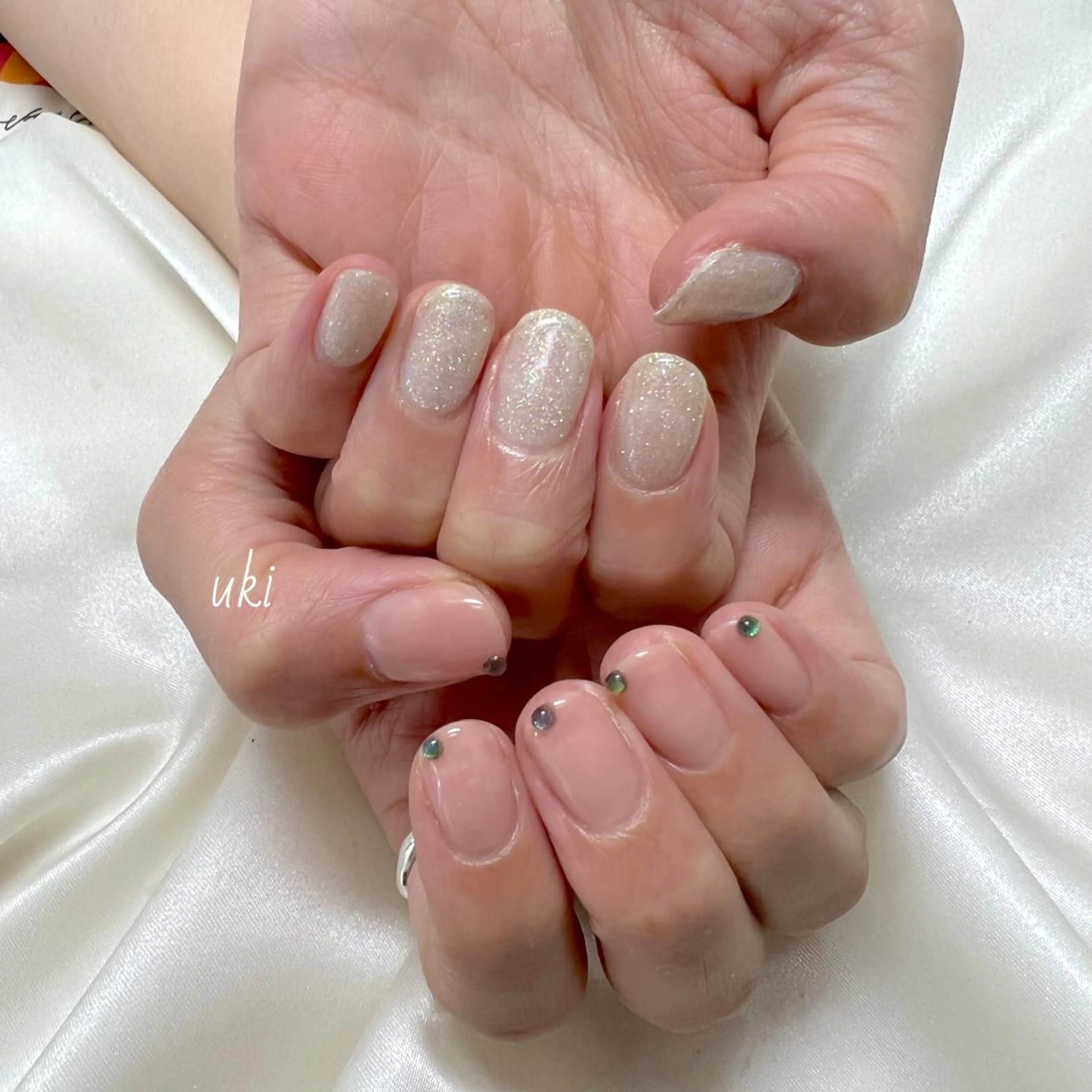 ネイル マグネットネイル ぷっくりネイル シンプルネイル ハンドネイル Ameri nail /UKIのネイルデザイン