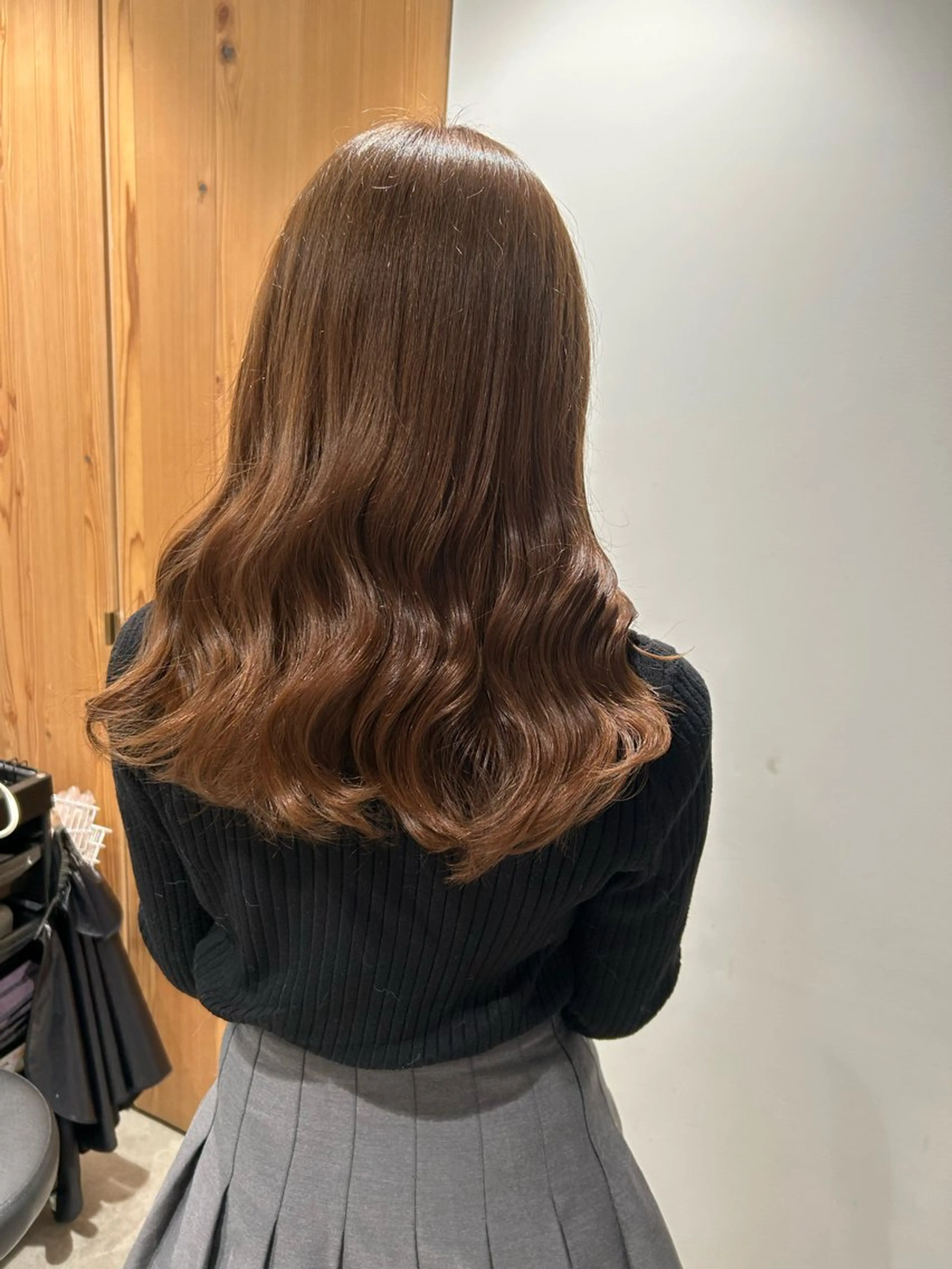 セミロング カラー ベージュカラー ブリーチ ブリーチなしカラー カット ヘアカラー トリートメント ヘッドスパ GO TODAY  SHAIRE  SALON   渋谷モディ所属・スキバサミを使わない カット🌼唯🌼のヘアスタイル