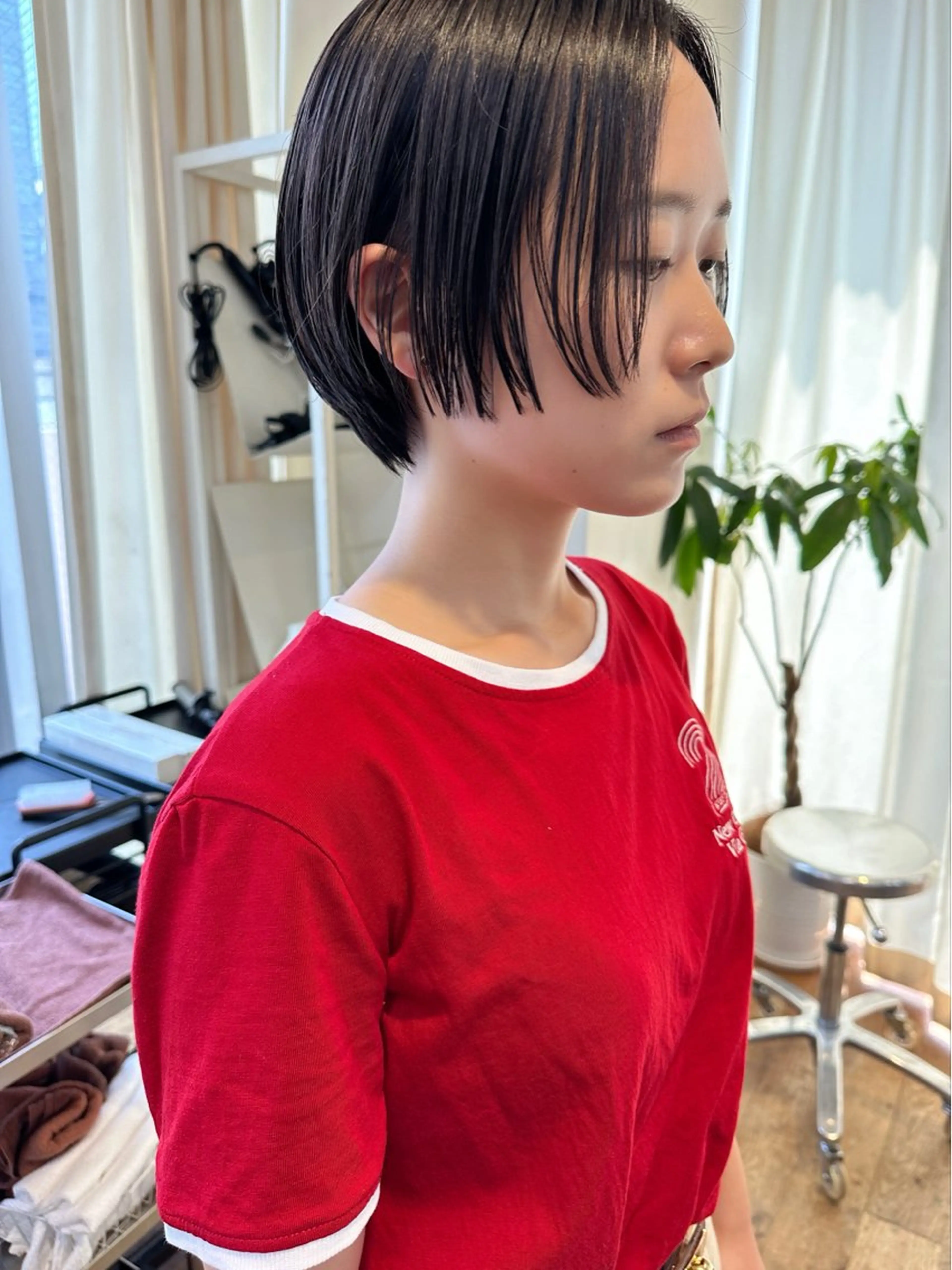 ショート ショート ボブ 梅田 木戸健人のヘアスタイル