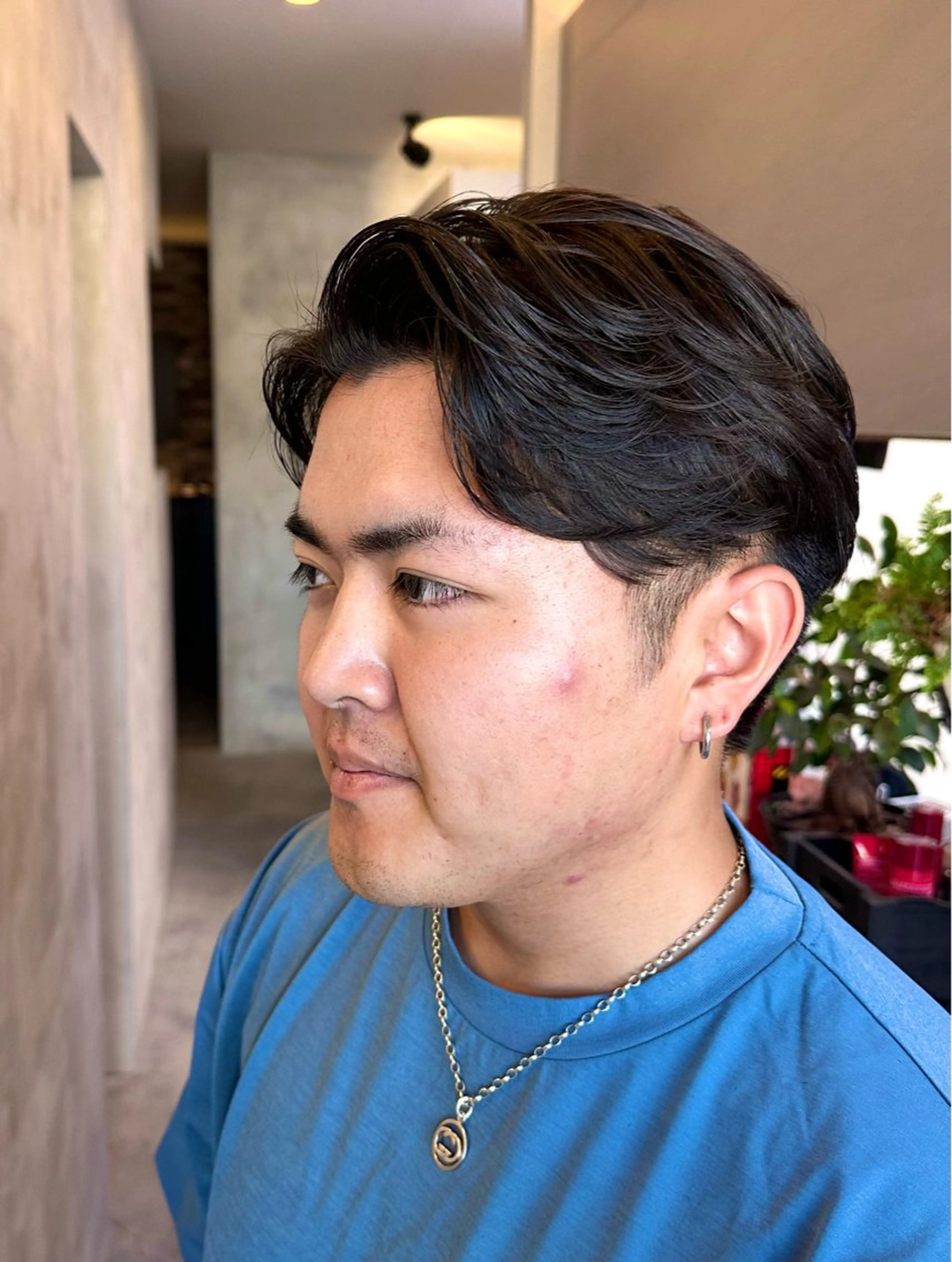 セミロング パーマ メンズ メンズパーマ セミロングパーマ Salonde  COCO所属・メンズ専門美容師 RIOのヘアスタイル