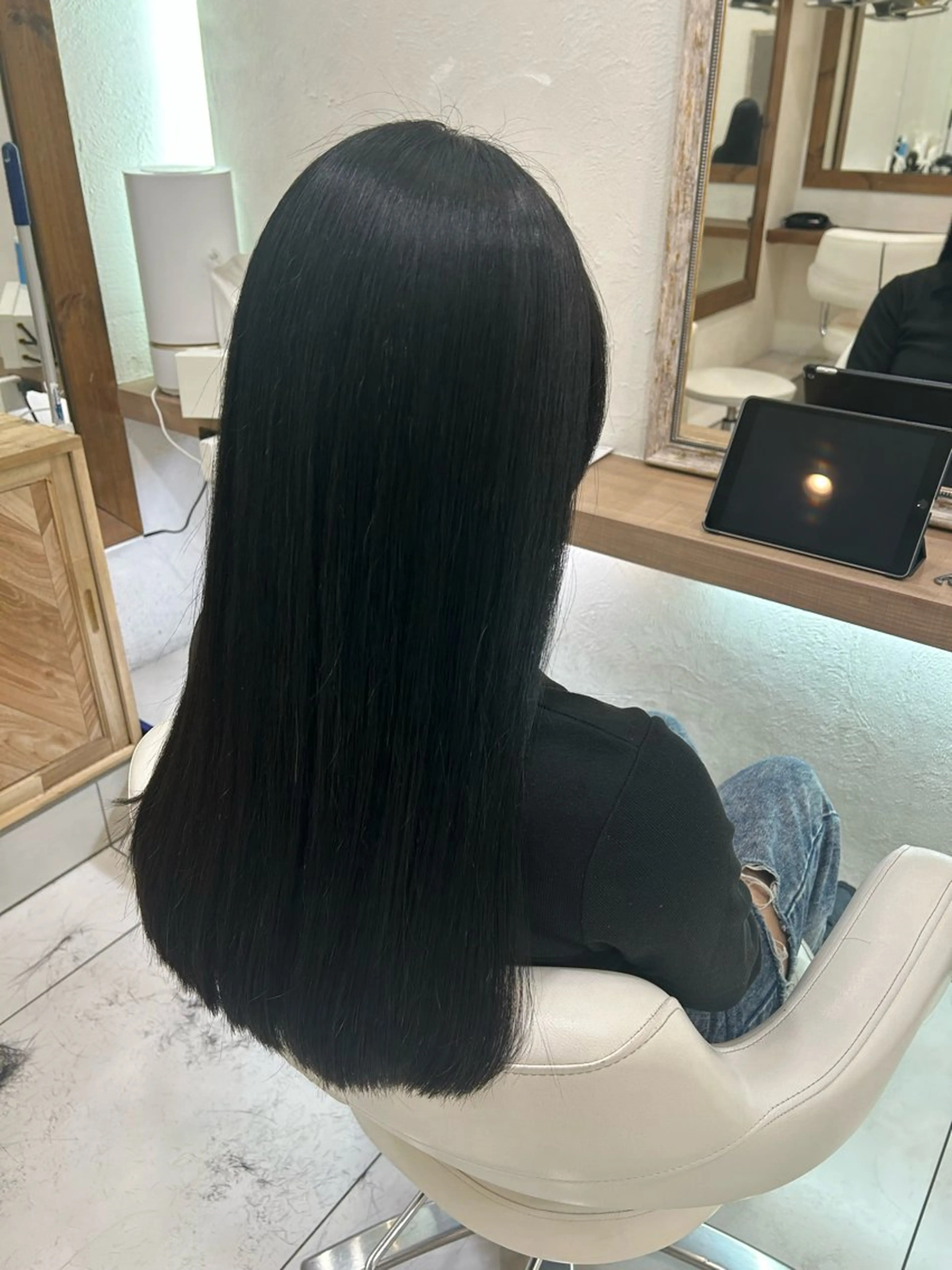 ロング カラー 艶質改善/縮毛矯正 ササキナツミのヘアスタイル