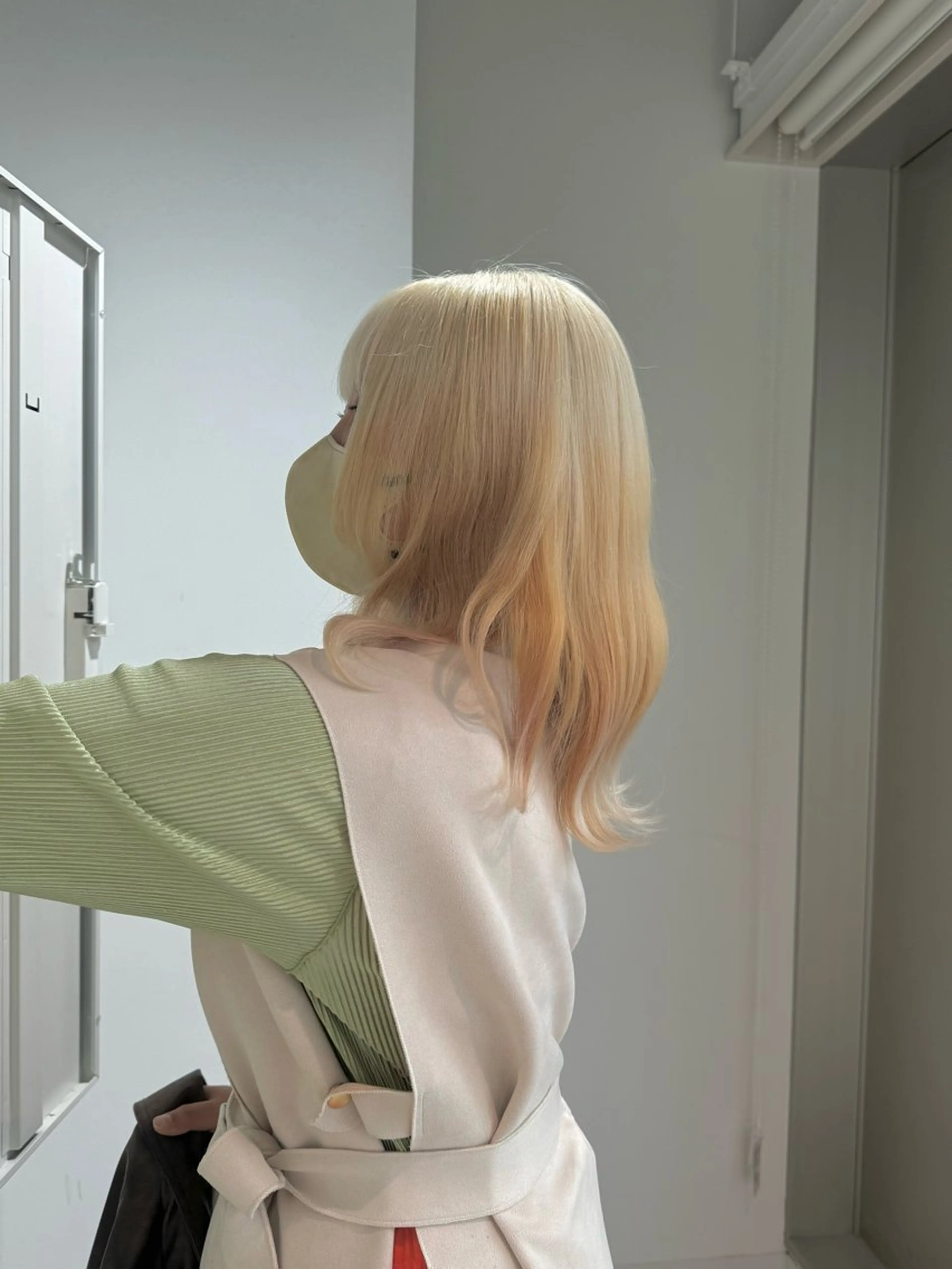 ロング カラー ヘアカラー トリートメント 店長　MANAMI ／ブリーチ／骨格ボブのヘアスタイル