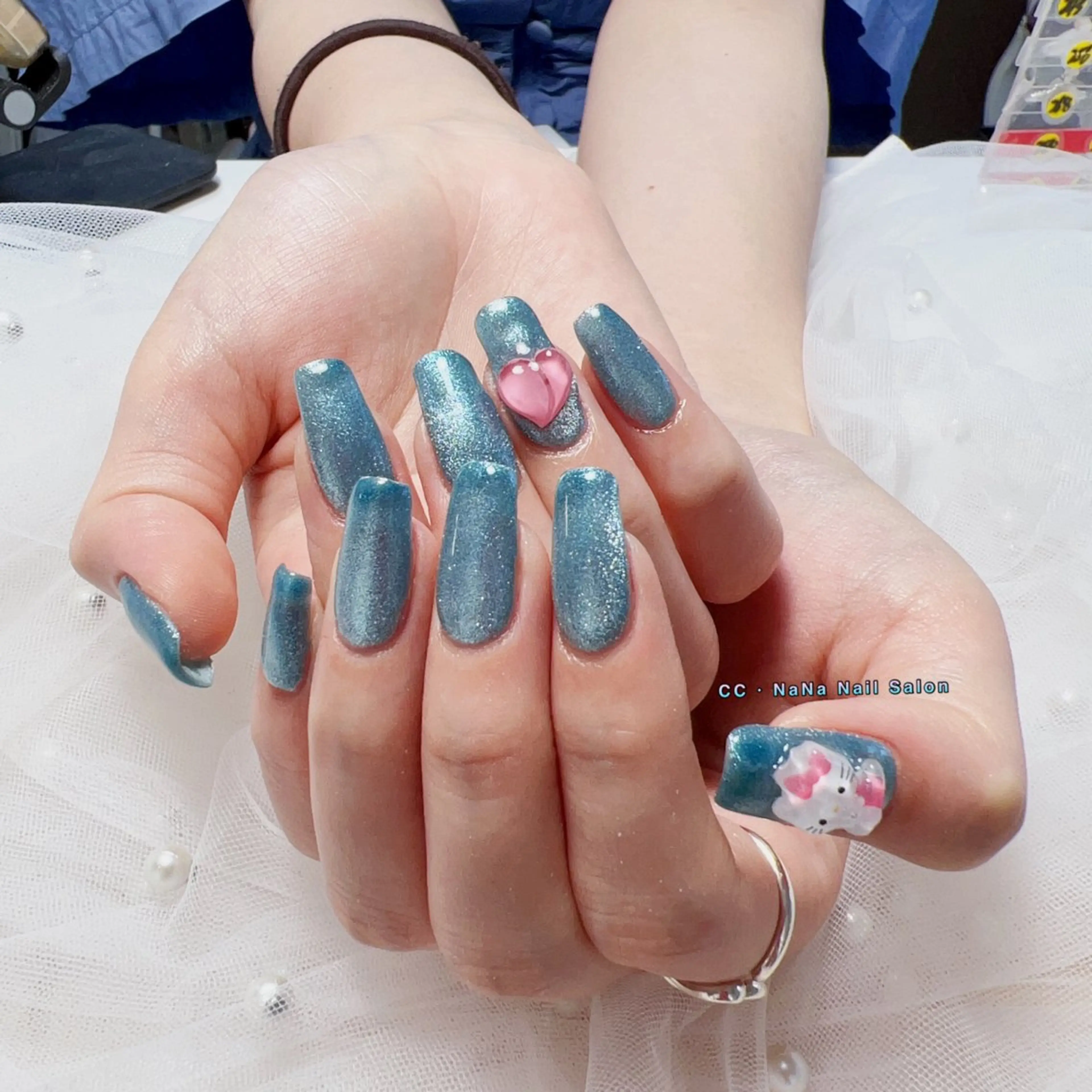 ネイル スカルプネイル 夏ネイル ハンドネイル CCNaNaスカルプ 長さだし専門💎Yoのネイルデザイン